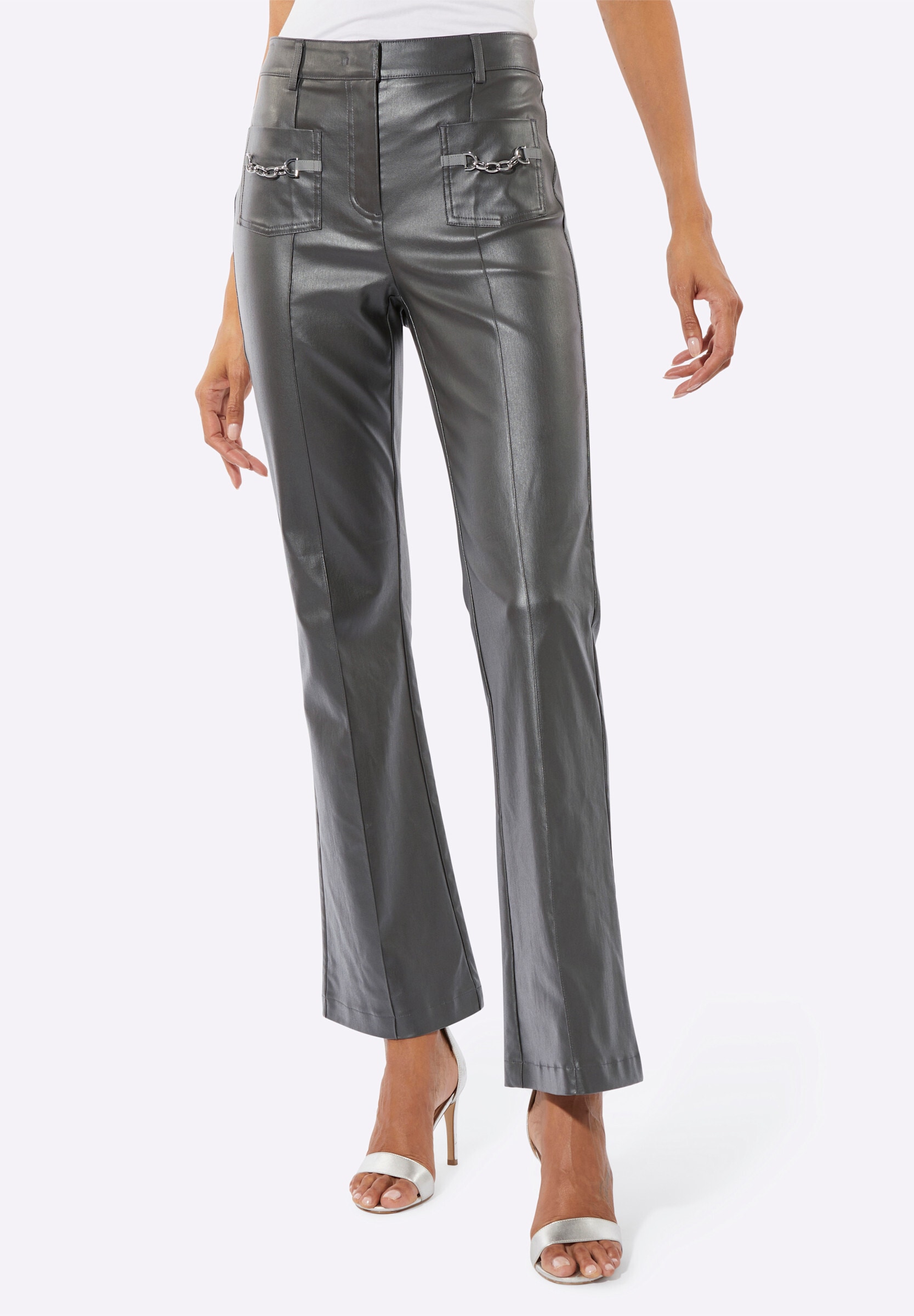 creation L Stoffhose »Hose Hose aus Leder-Imitat«