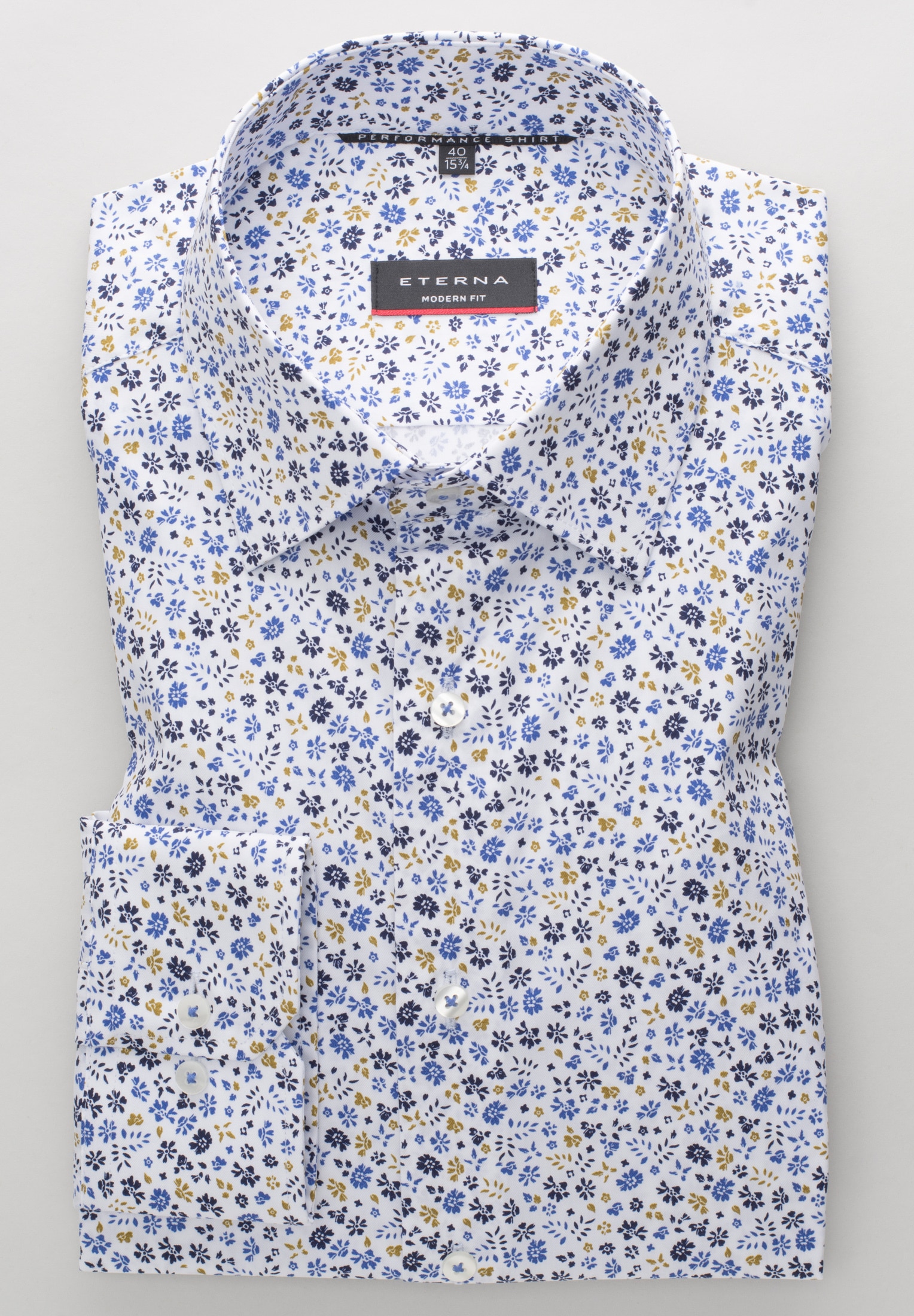 Eterna Langarmhemd »MODERN FIT« EASY IRON (bügelleicht)