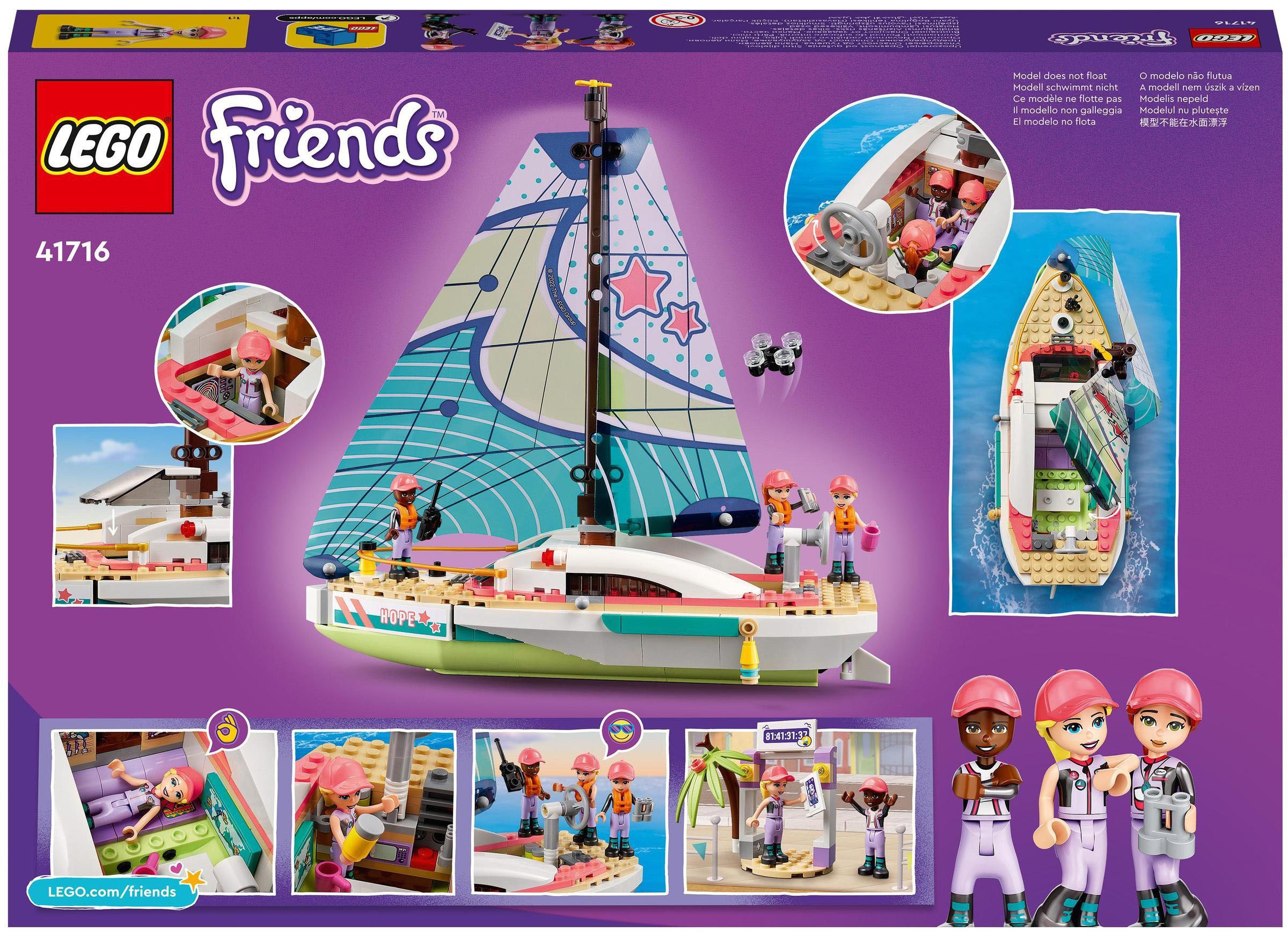 LEGO® Konstruktionsspielsteine »Stephanies Segelabenteuer (41716), LEGO® Friends«, (304 St.), Made in Europe