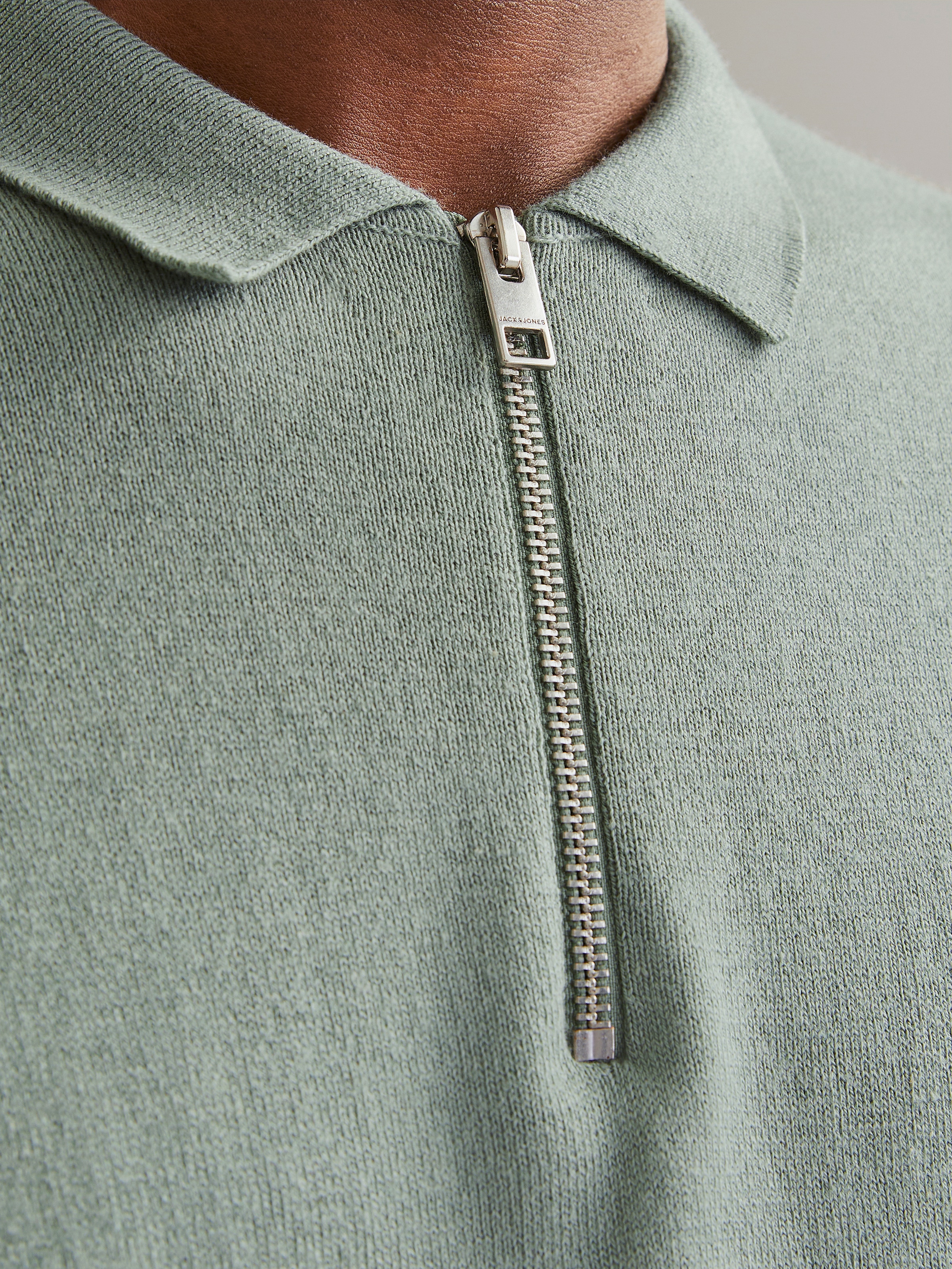 Jack & Jones Polokragenpullover »JJEEMIL KNIT POLO HALF ZIP LS NOOS«, mit Polo Kragen