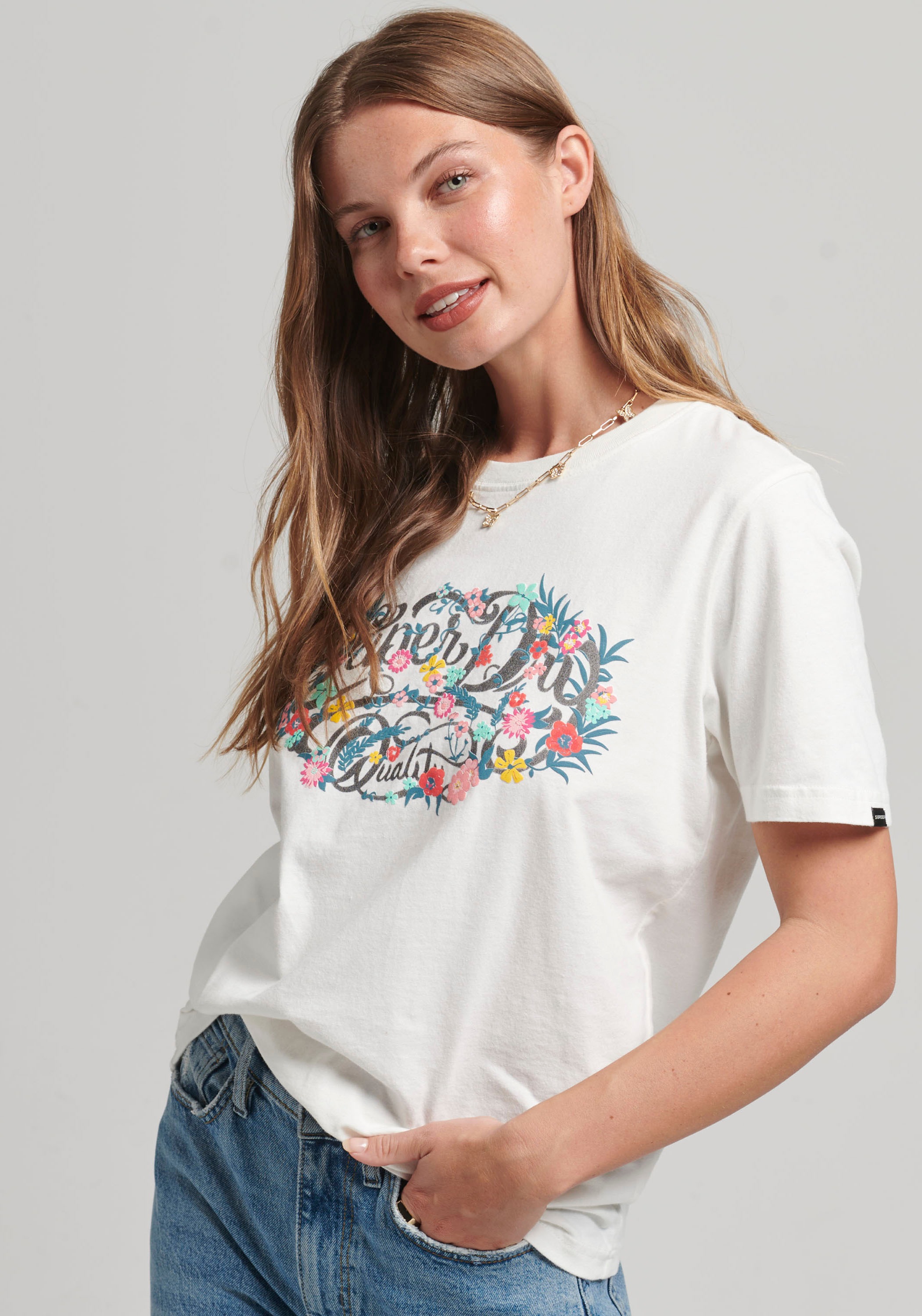 Superdry Print-Shirt, mit Schriftzug kaufen