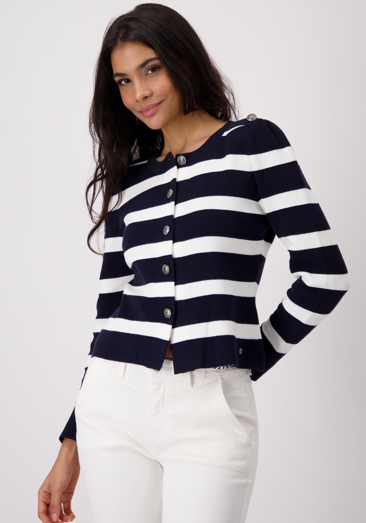Monari Strickjacke, mit Streifen