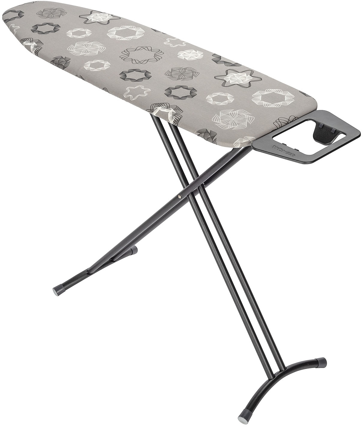 Wenko Bügelbrett »Modell Classic Black« Bügelfläche 120 cmx38 cm höhenverstellbarer Bügeltisch, platzsparend klappbar in schwarz