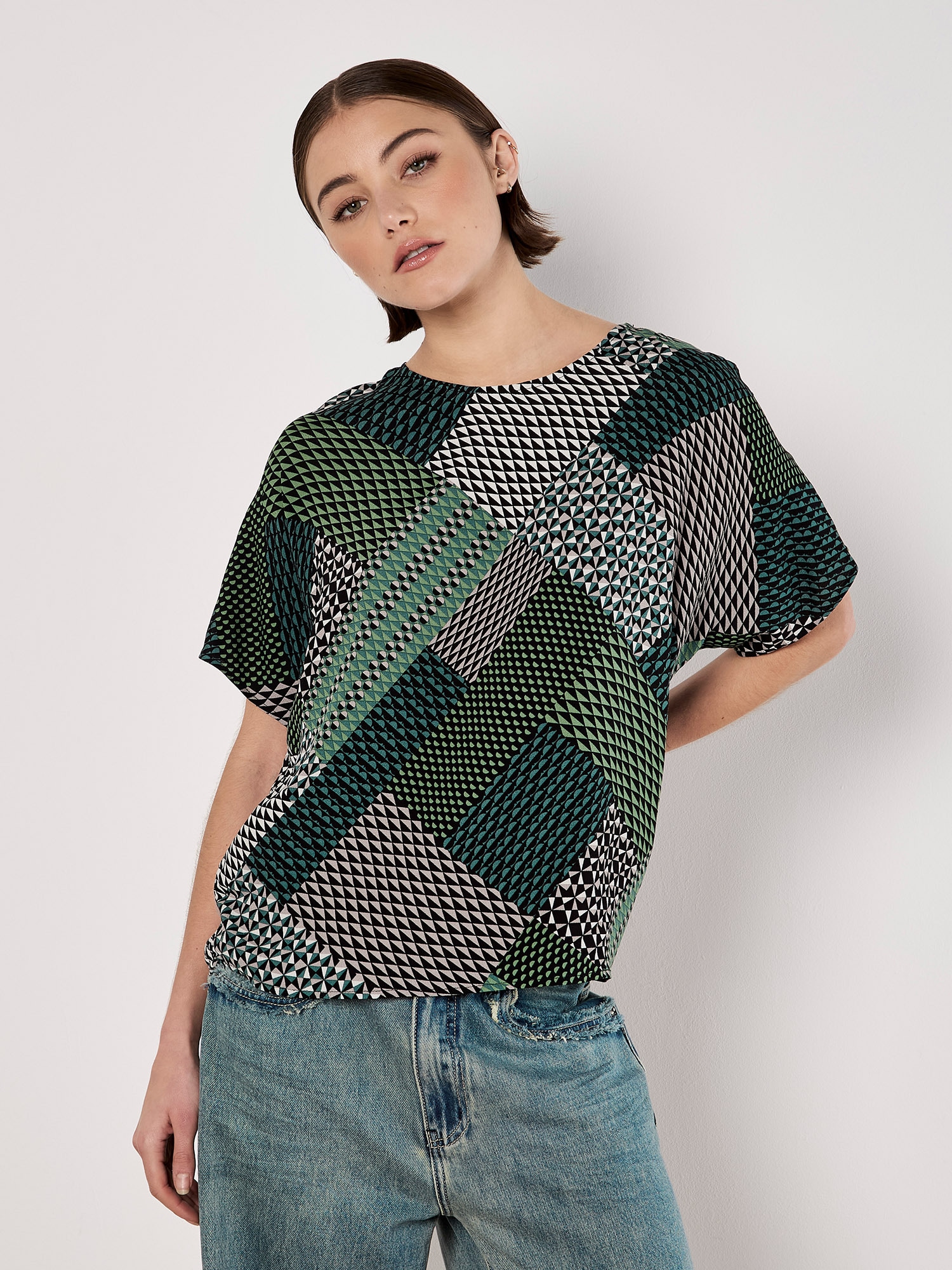Apricot 2-in-1-Top »Top« mit geometrischem Druck
