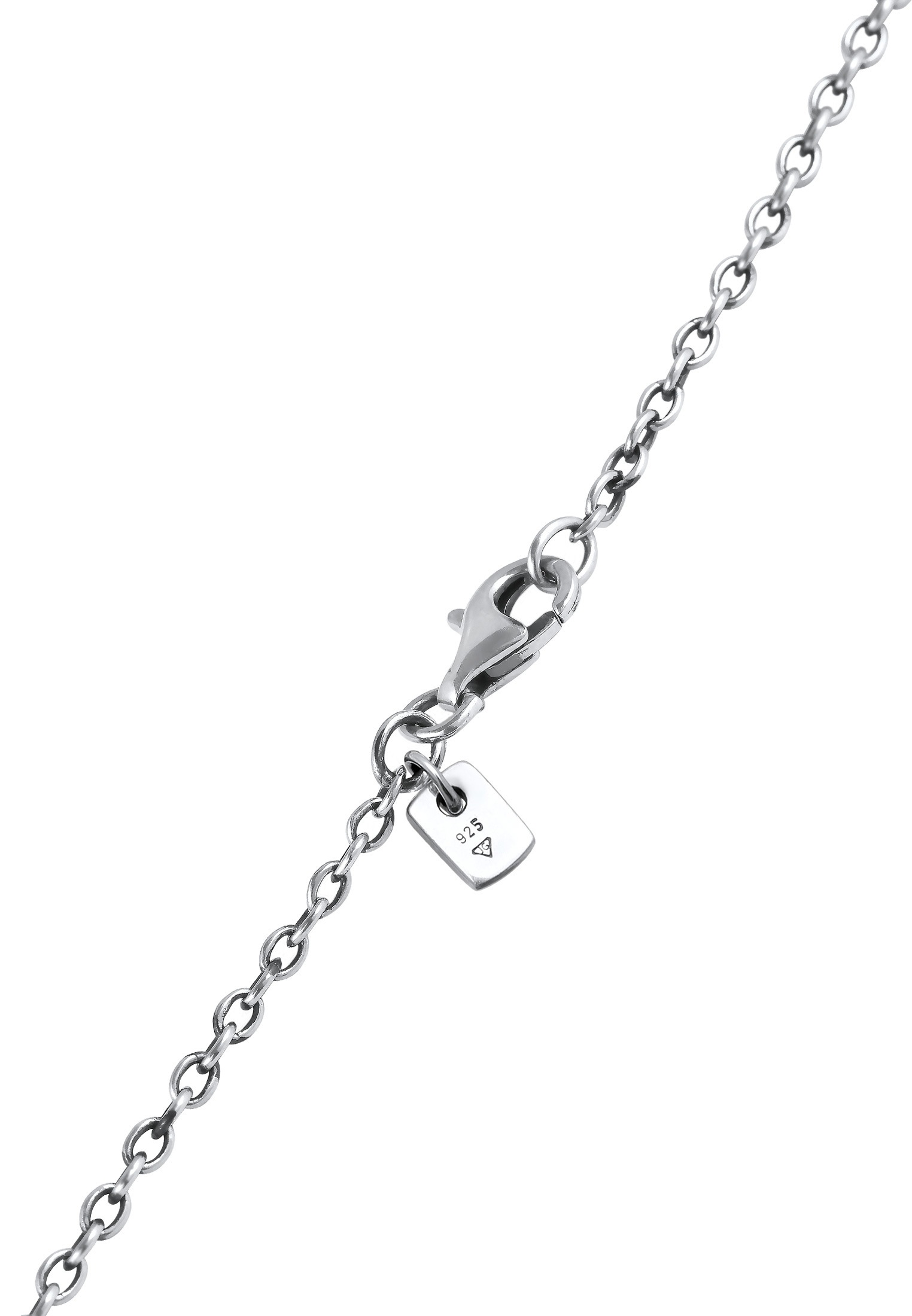 Kuzzoi Kette mit Anhänger »Halskette Stern Strukturiert Anhänger 925 Silber Oxidiert«