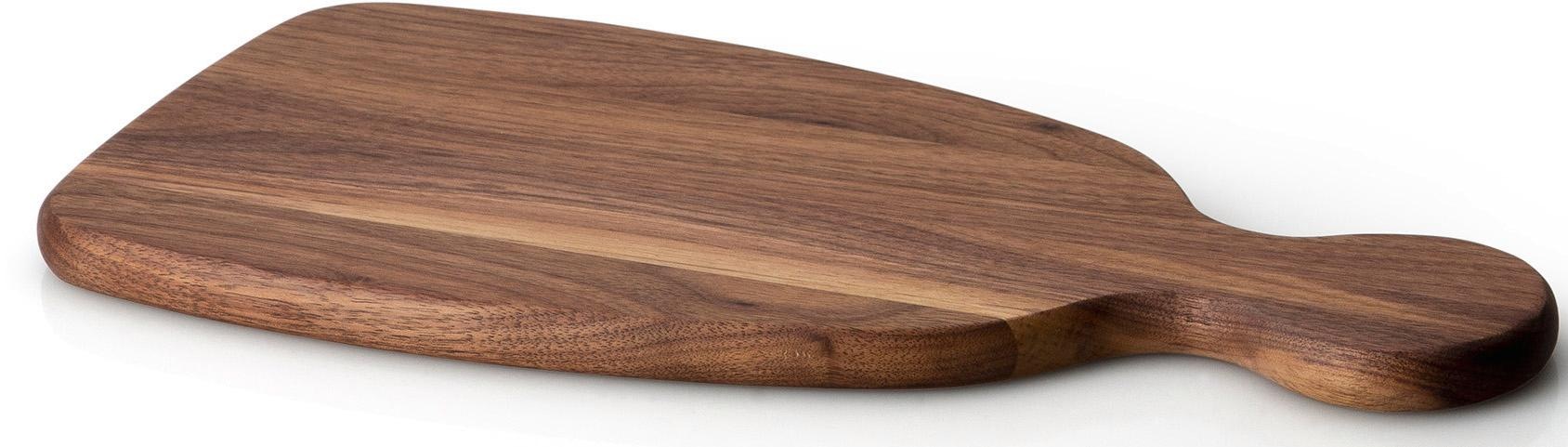 Continenta Schneidebrett mit Griff in braun, Größe B/H/L: 16,5 cm x 1,5 cm x 34,5 cm