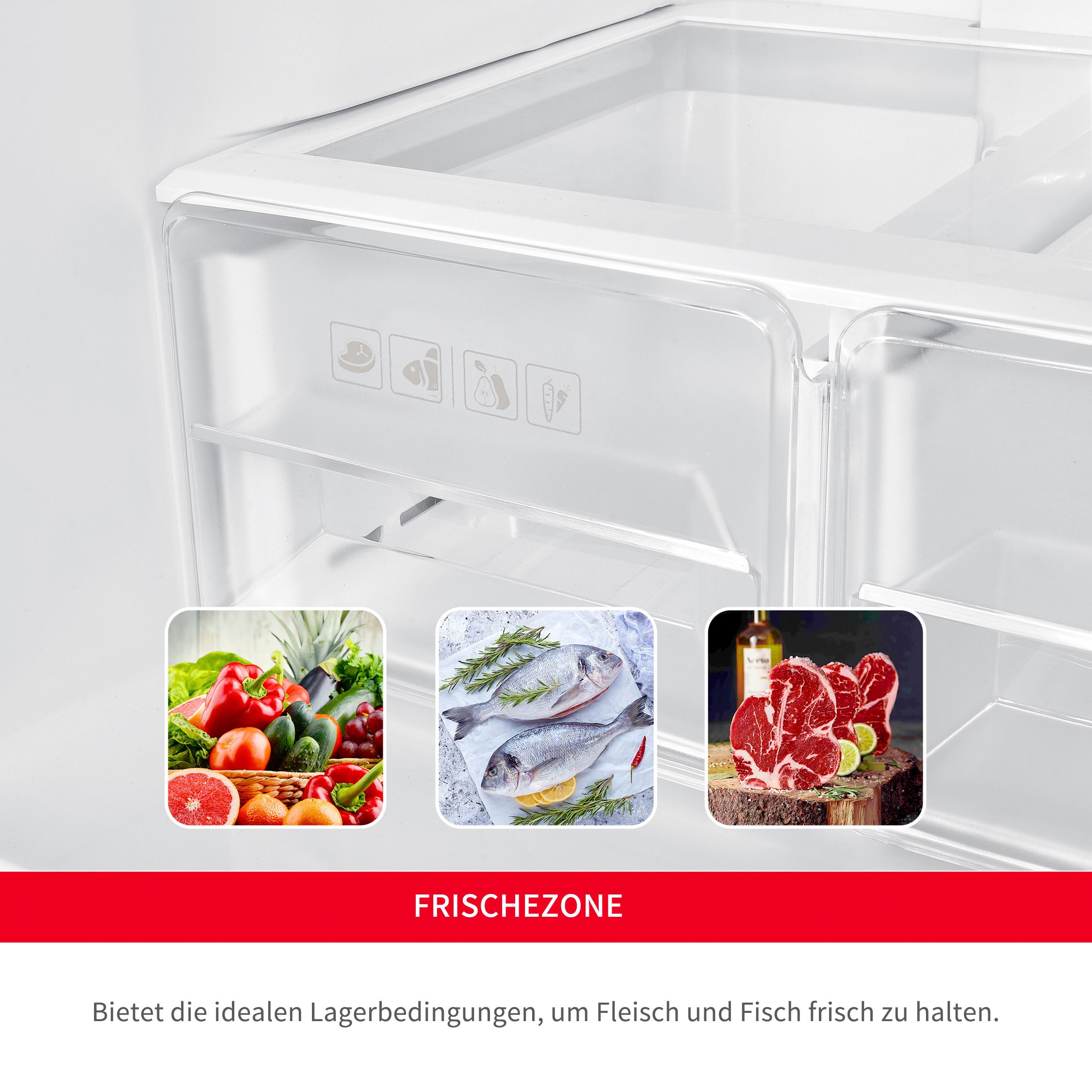 Hanseatic Multi Door »HCDC18080CBI«, NoFrost, Display, Türalarm