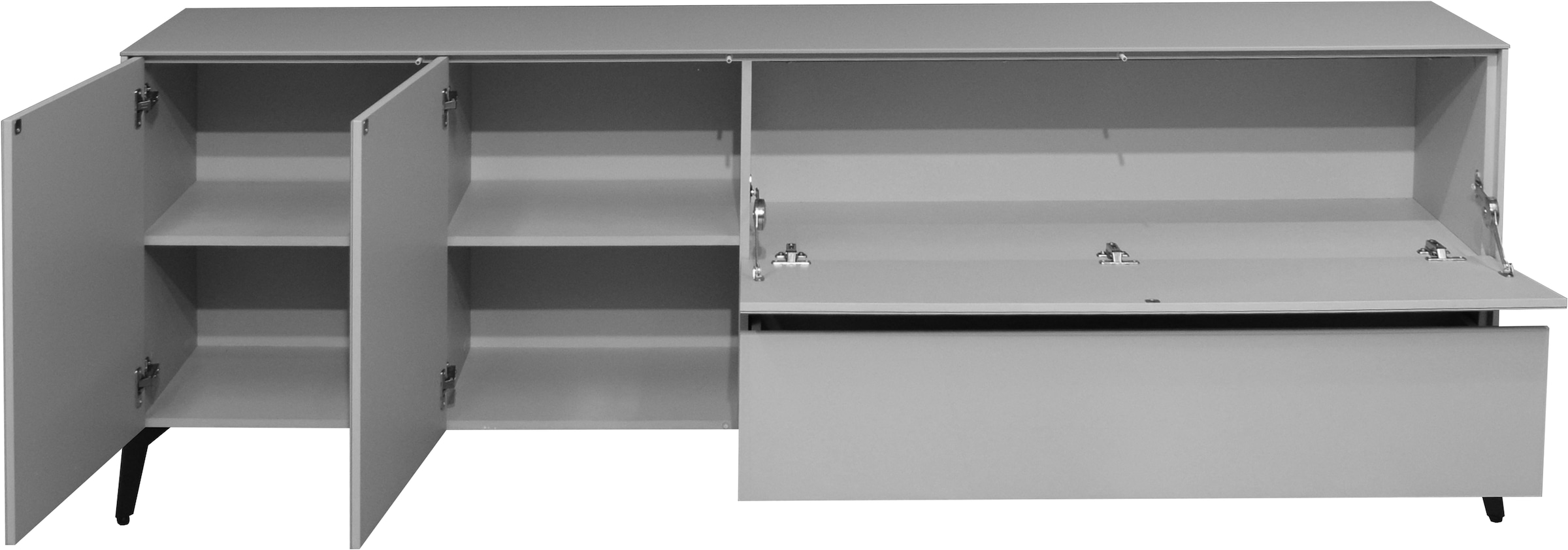 Mäusbacher Lowboard »Imola TOPSELLER!«, Mäusbacher Lowboard mit Glasfront und Glasoberplatte