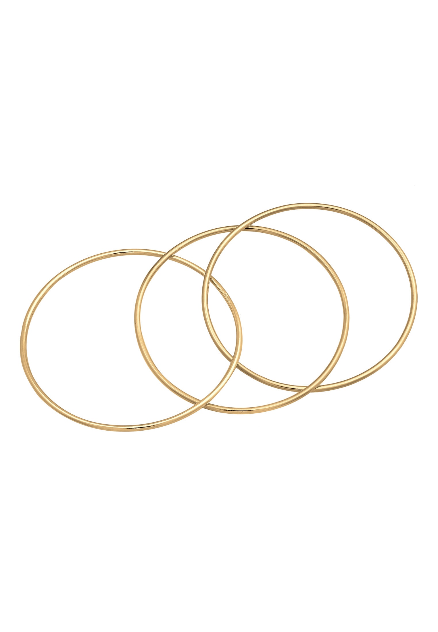 Elli Premium Armreif »Armband Armreif Dreier Mehrreihig Verschlungen 925 Silber«