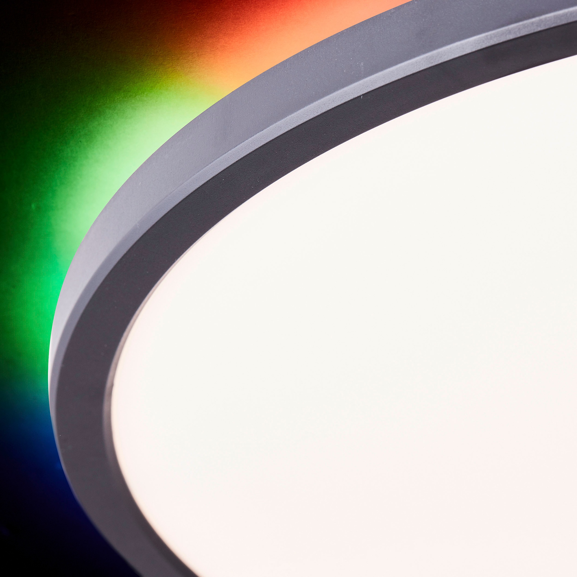 my home LED Deckenleuchte »Elliot«, Leuchtmittel LED-Board | LED fest integriert, Ø 42 cm, 2400 Lumen, 3000-6500 Kelvin, weiß/schwarz