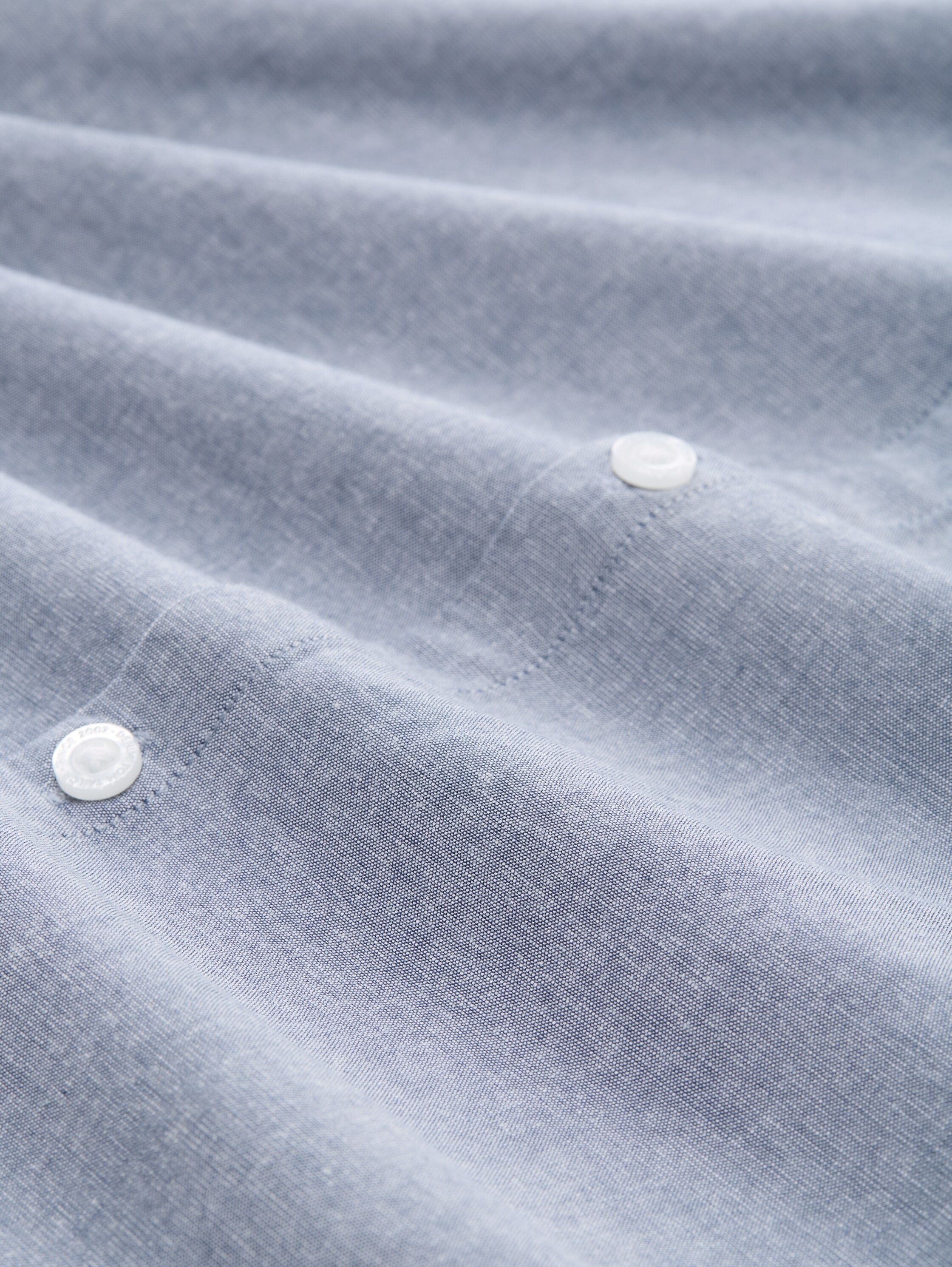 TOM TAILOR Denim Langarmhemd mit Knopfleiste