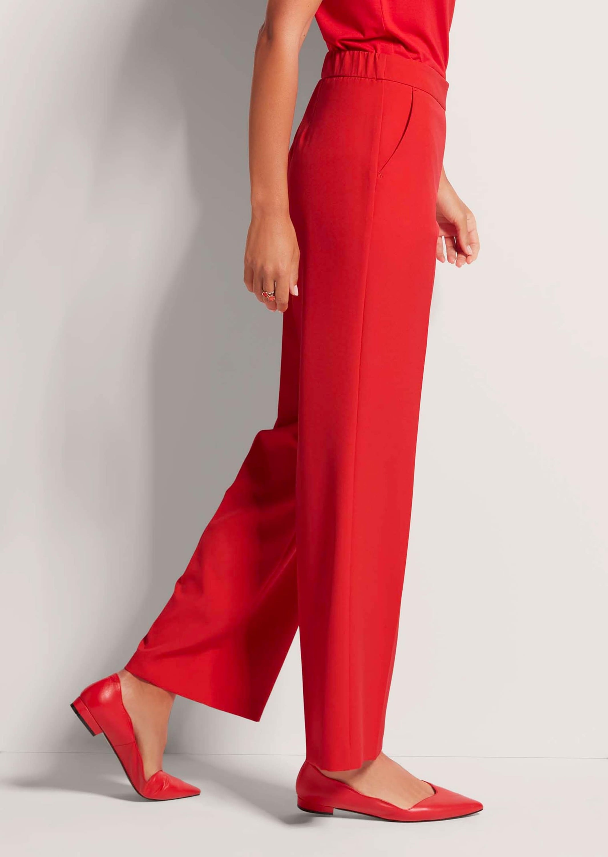 MADELEINE Stoffhose »Schlupfhose Elegante Damenhose mit Bügelfalten«  Weite Schlupfhose mit Bügelfalte