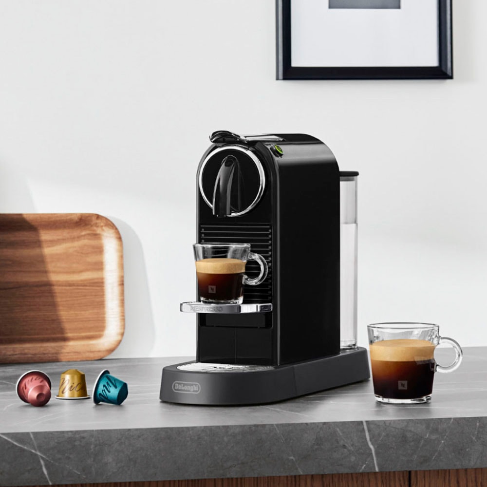 Nespresso Kapselmaschine »CITIZ EN Black«, 167.B bei OTTO Willkommenspaket inkl. jetzt von Kapseln DeLonghi, mit 7 kaufen
