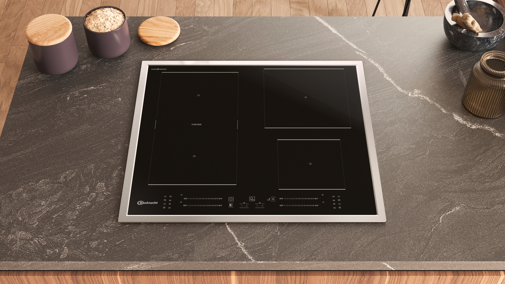 BAUKNECHT Backofen-Set »BAKO 940 Airfry Flex« mit Teilauszug Set, 2 Stk. tlg. AirFry-Funktion – die gesündere Alternative zur Fritteuse