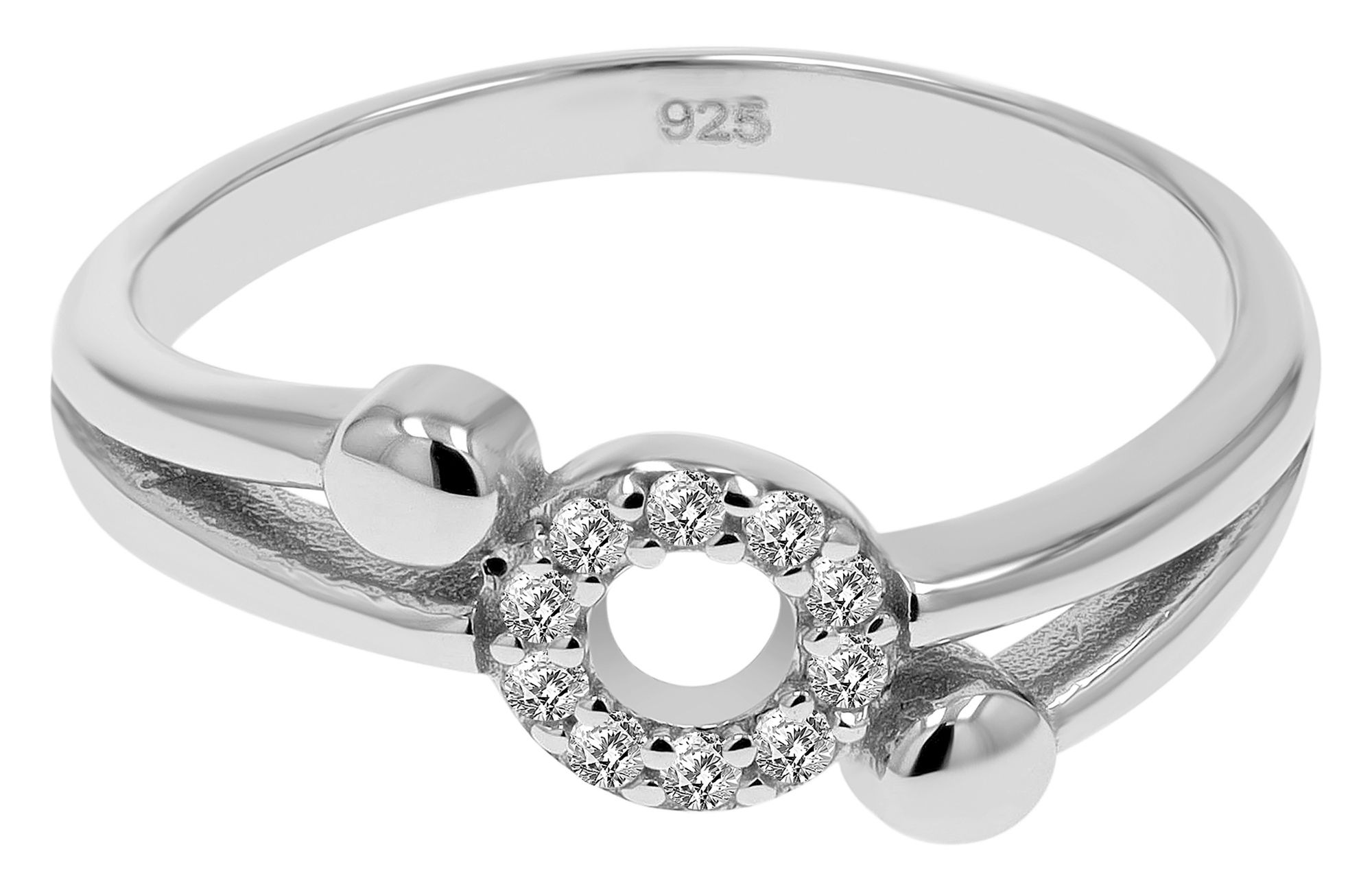 Adelia´s Fingerring »Damen Ring aus 925 Silber mit Zirkonia«
