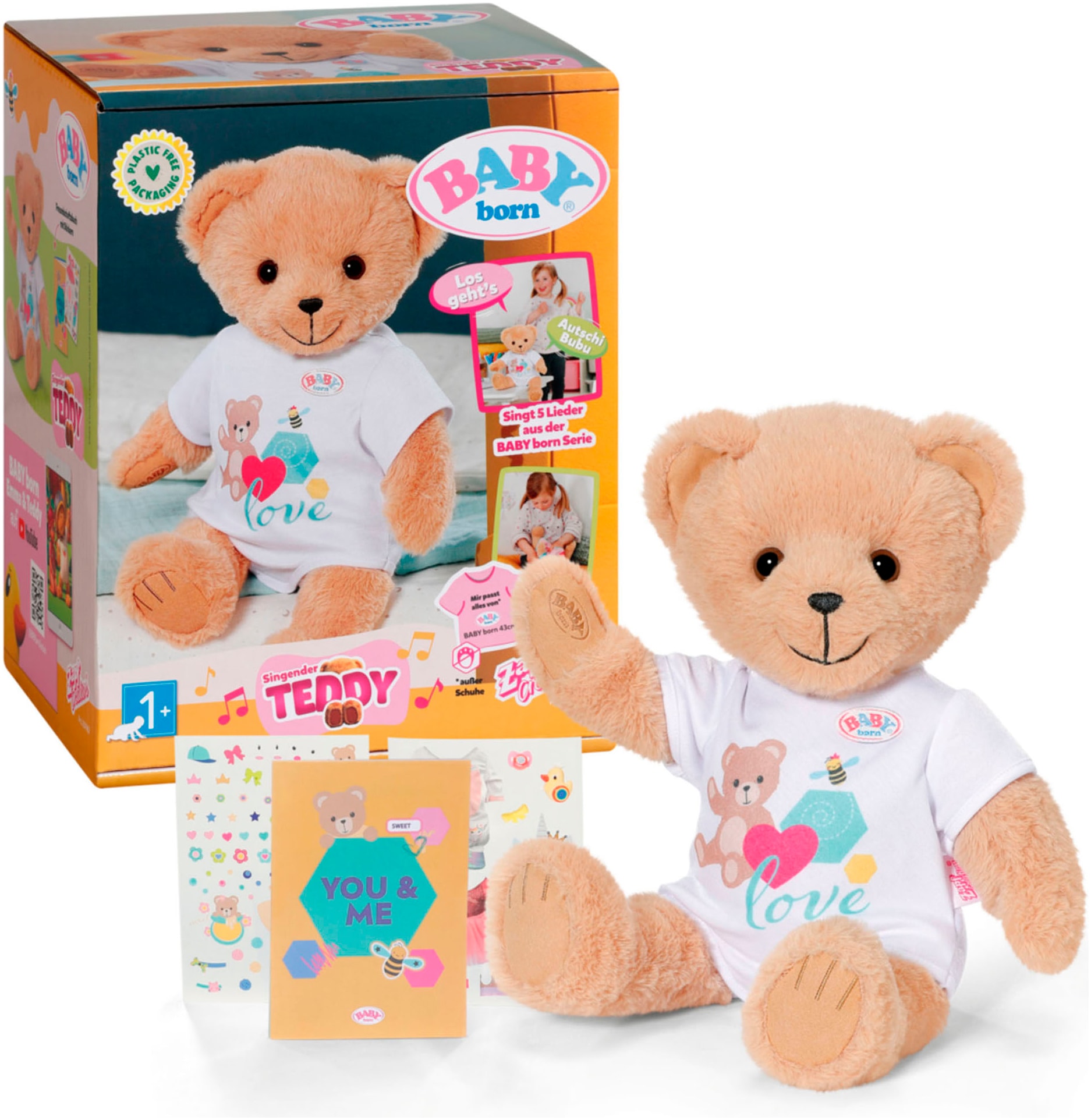 Baby Born Plüschfigur »Singender Teddy, Deutsch«