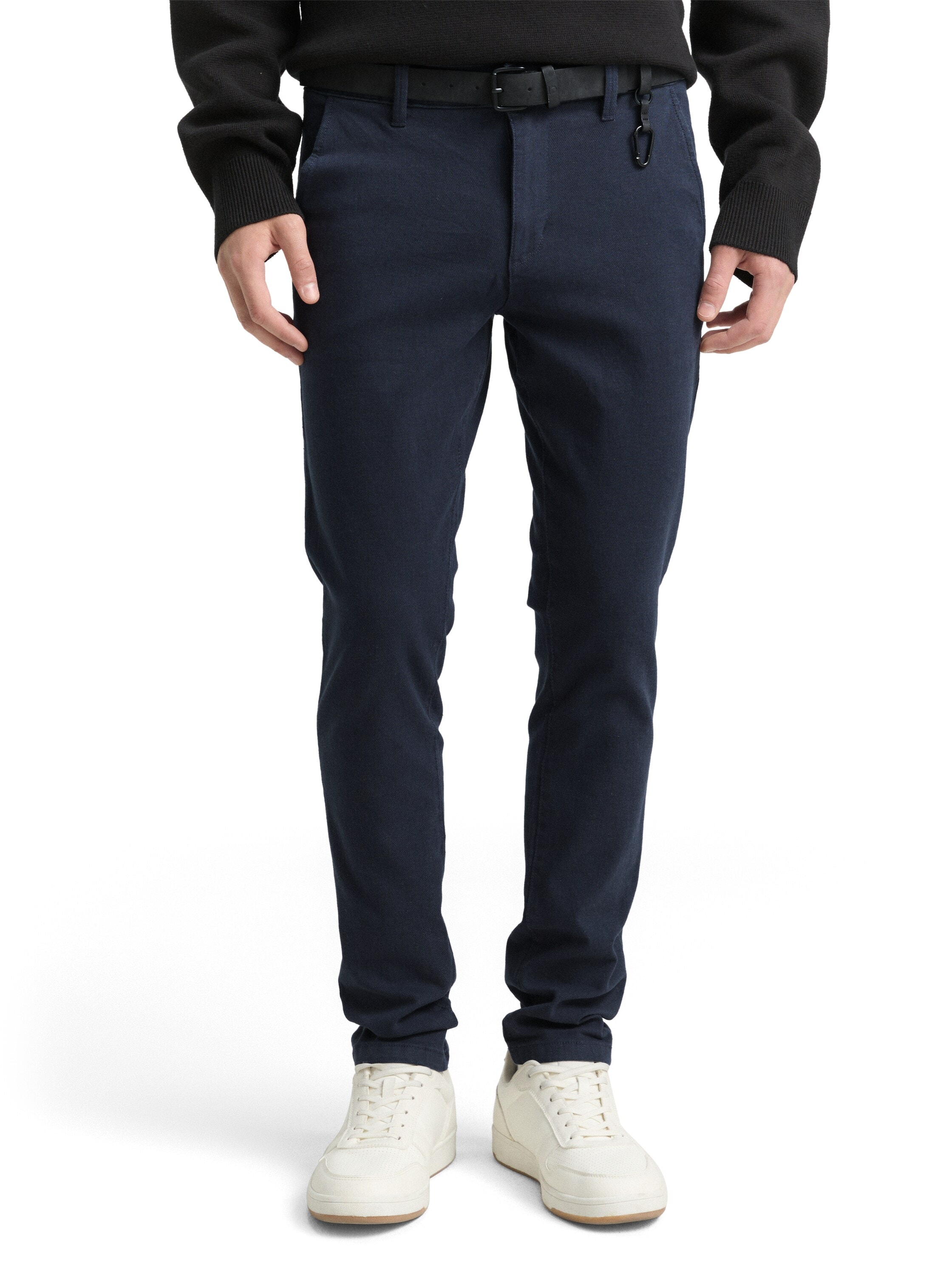 TOM TAILOR Denim Chinohose  mit Gürtel