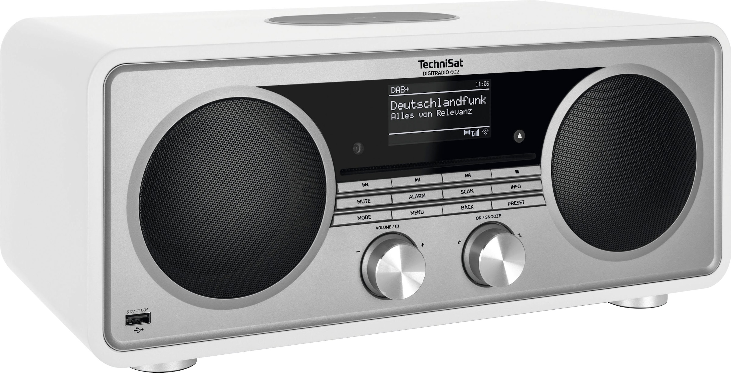 jetzt mit (Bluetooth-WLAN Online Stereoanlage, W), Internet-Radio RDS TechniSat »DIGITRADIO CD-Player Shop 602«, (DAB im +)-UKW Digitalradio 70 OTTO