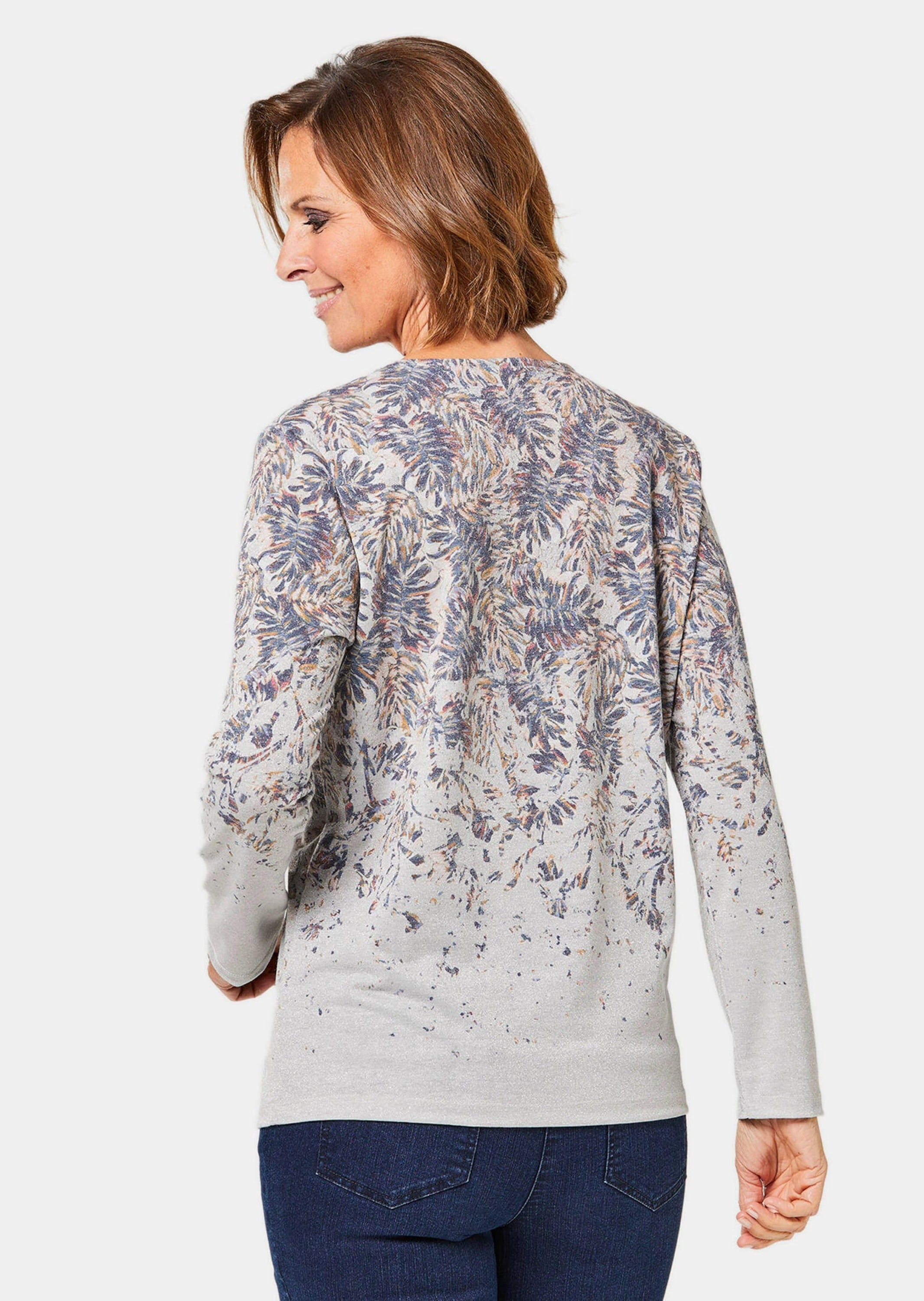 GOLDNER Print-Shirt »Schönes Druckshirt mit aufwendigem Ausschnitt«