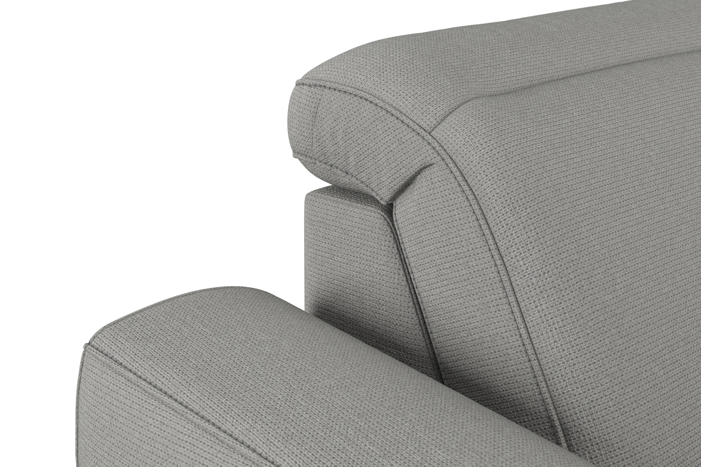 sit&more Wohnlandschaft »Dundee U-Form«, mit Federkern und Massivholzfüßen, wahlweise mit Kopfteilverstellung