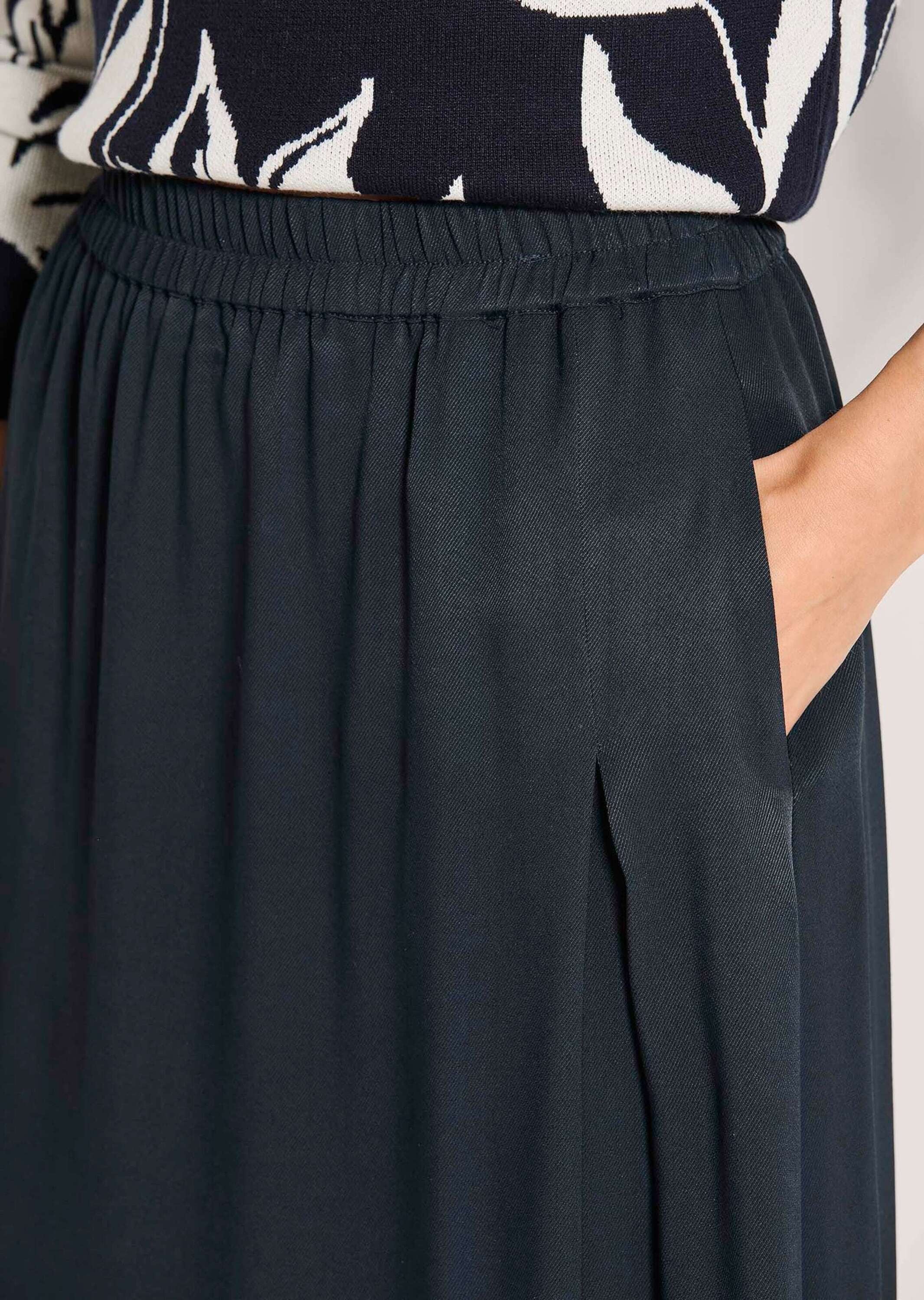 MADELEINE Midirock »Rock Langer Rock mit tiefer Seitenfalte«