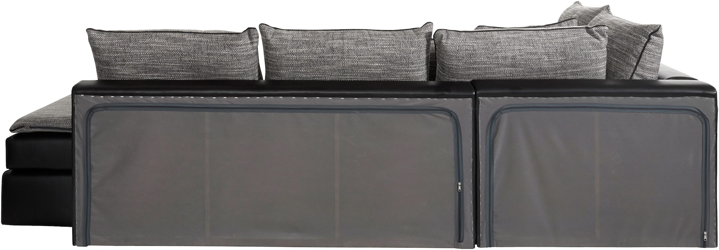 INOSIGN Ecksofa »Boxspringbett Night & Day L-Form mit Dauer-Schlaffunktion o. Armlehnen«, mit Boxspring-Bettfunktion 164x200 cm und Bettkasten, Dauerschläfer!