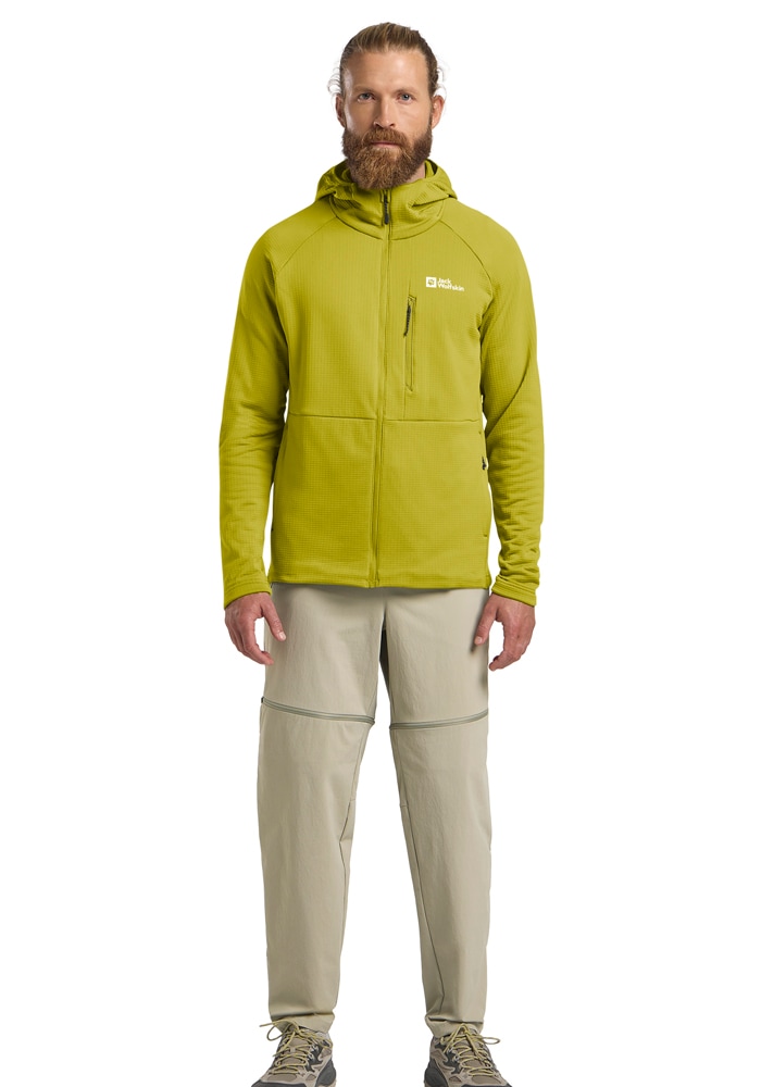 Jack Wolfskin Fleecejacke »KOLBENBERG HOODED FZ M«, mit Kapuze