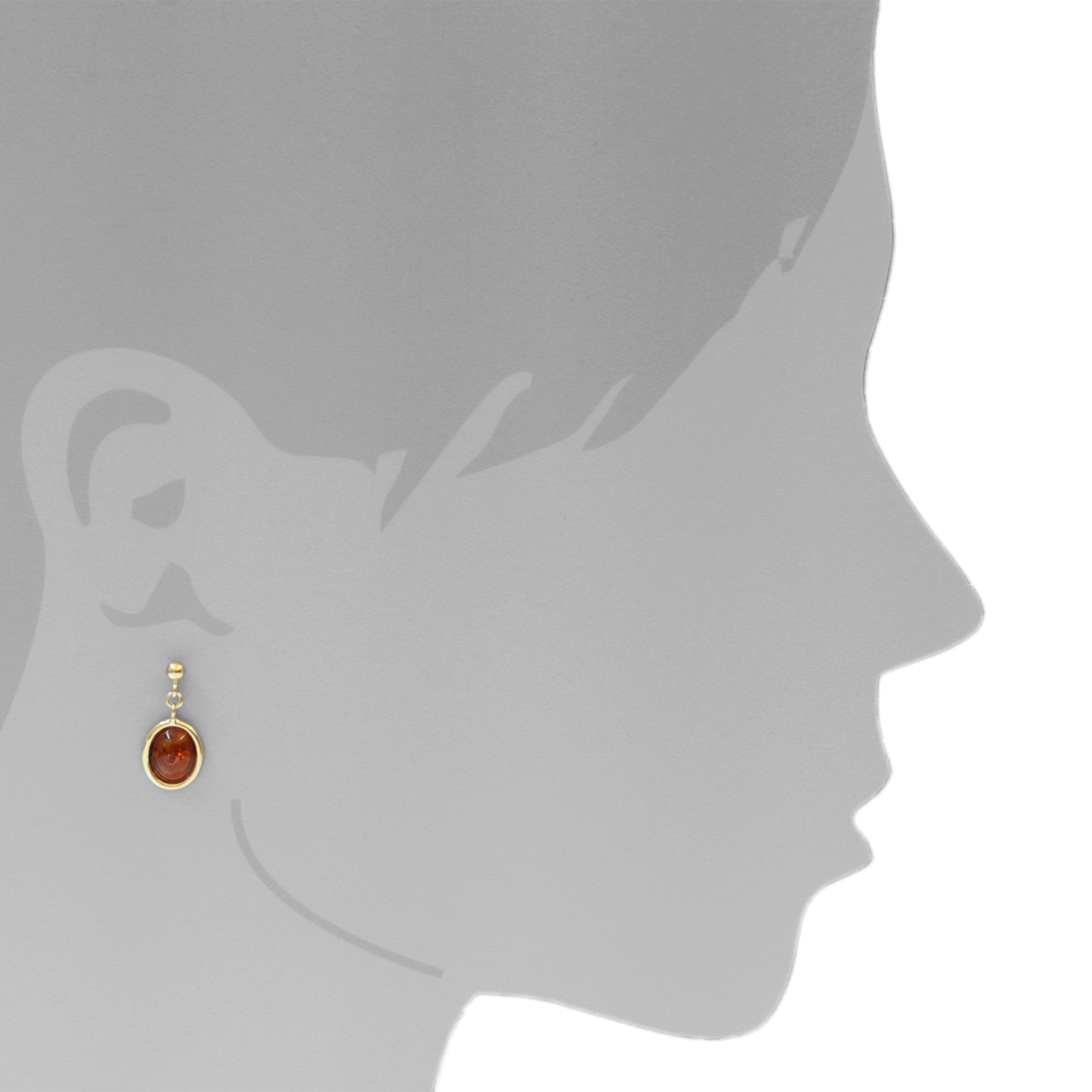 OSTSEE-SCHMUCK Paar Ohrhänger »- Janine - Gold 333/000 - Bernstein«
