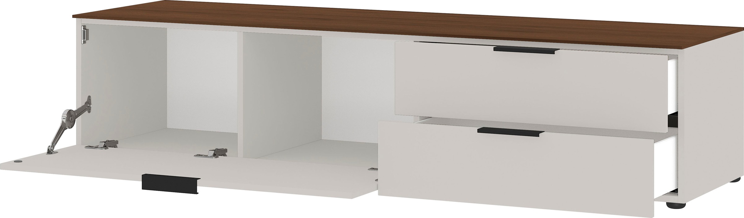 GERMANIA Lowboard »California«, Breite 164 cm, mit filigraner Deckplatte