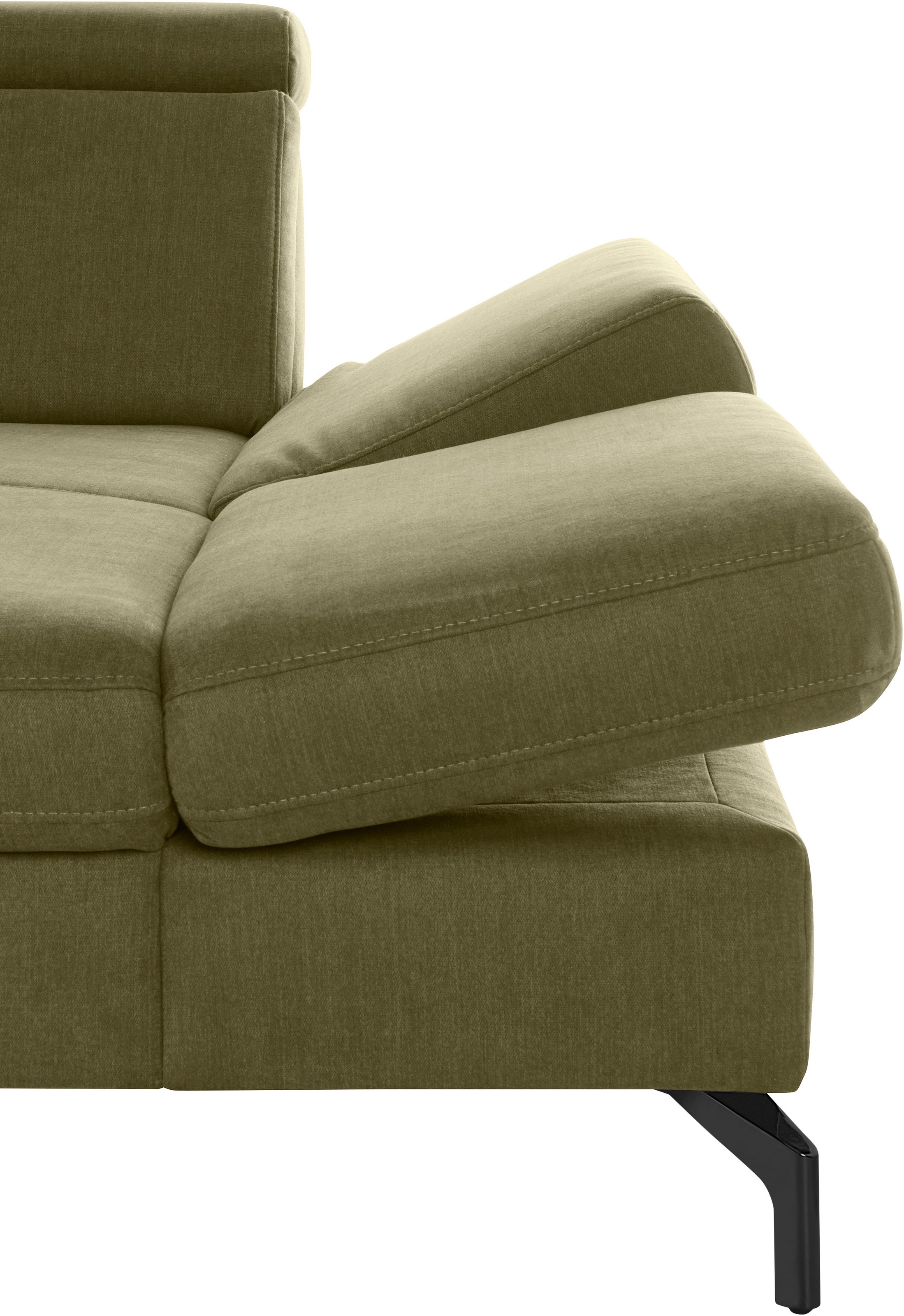 sit&more Wohnlandschaft »Brisbane U-Form« Fußhöhe 15 cm, inklusive Sitztiefen-, Armteil- und Kopfteilverstellung