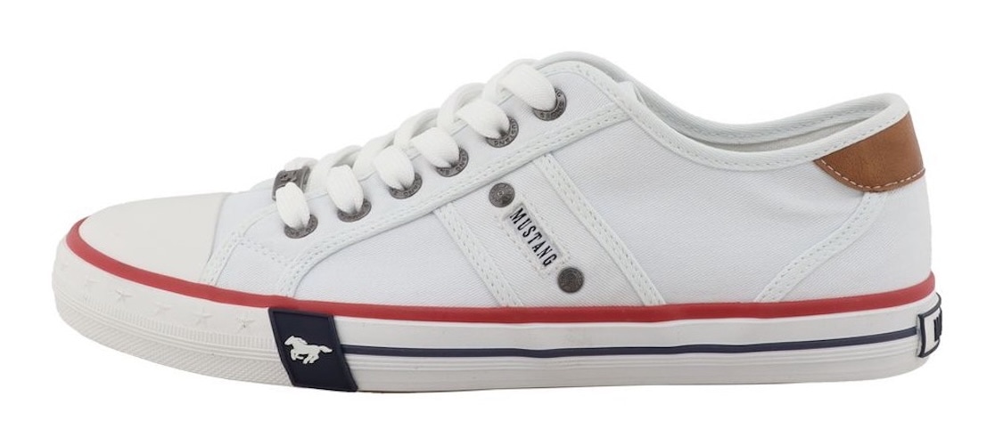 Mustang Shoes Sneaker »Calogero«  Freizeitschuh, Halbschuh, Schnürschuh mit modischen Kontrastnähten