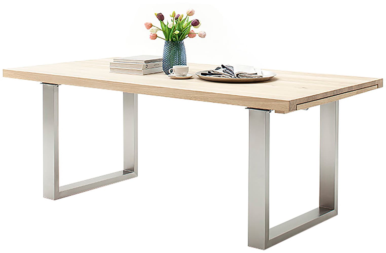 MCA furniture Kulissen-Esstisch »Dayton Esstisch Kufentisch«, Synchronauszug,ausziehbar,eiche,massiv,extra lang,XXL,belastbar 50 kg