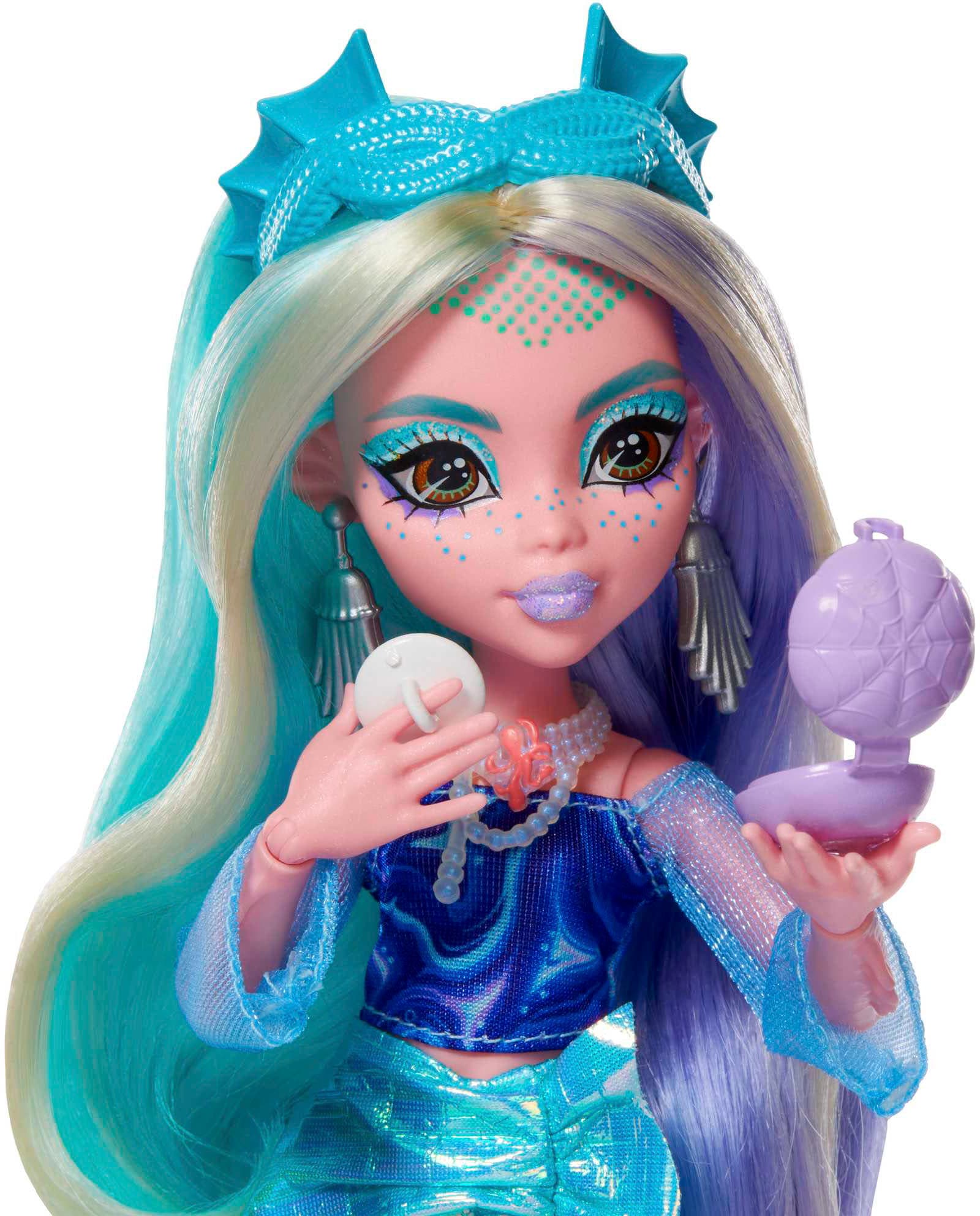 Mattel® Anziehpuppe »Monster High, Verborgene Schätze: Lagoona Blue, Fearidescent-Serie«