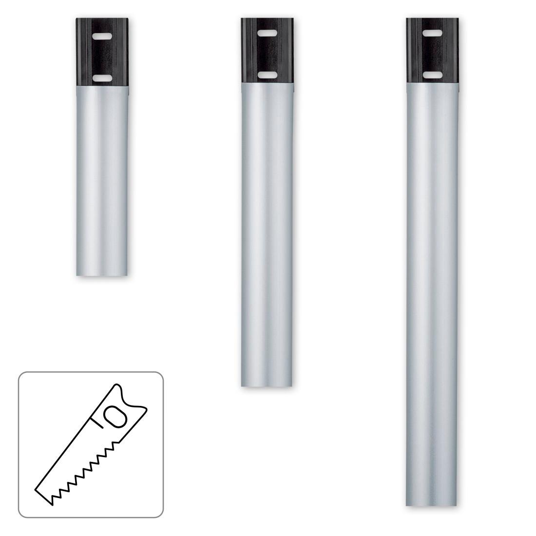 Hama Kabelkanal »Aluminium Kabelführung zum Schrauben oder Kleben für 5 Kabel, halbrund«, Kabelmanagement, 110 cm Länge