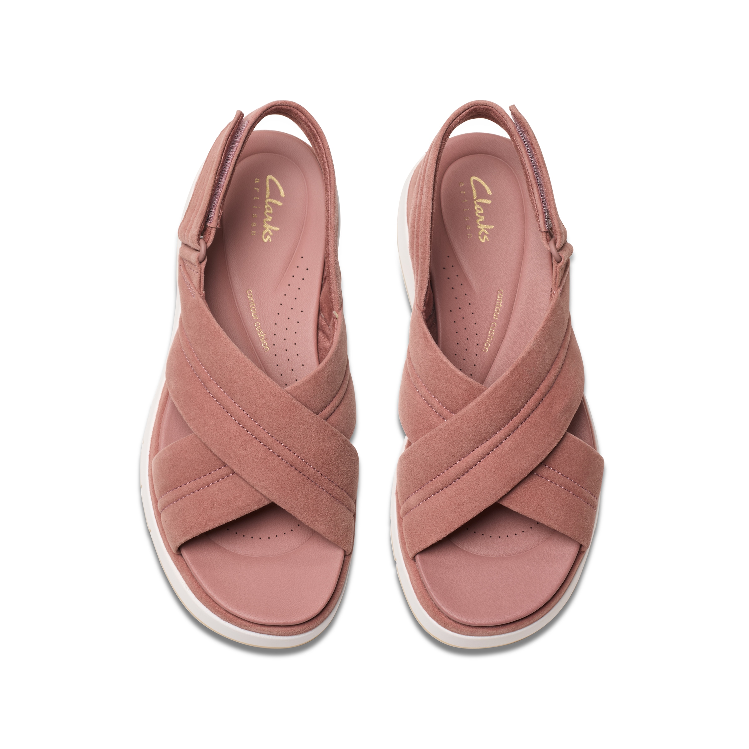 Clarks Sandale »Tuscan Cross«, Sandalette, Flats, Sommerschuh mit Plateausohle