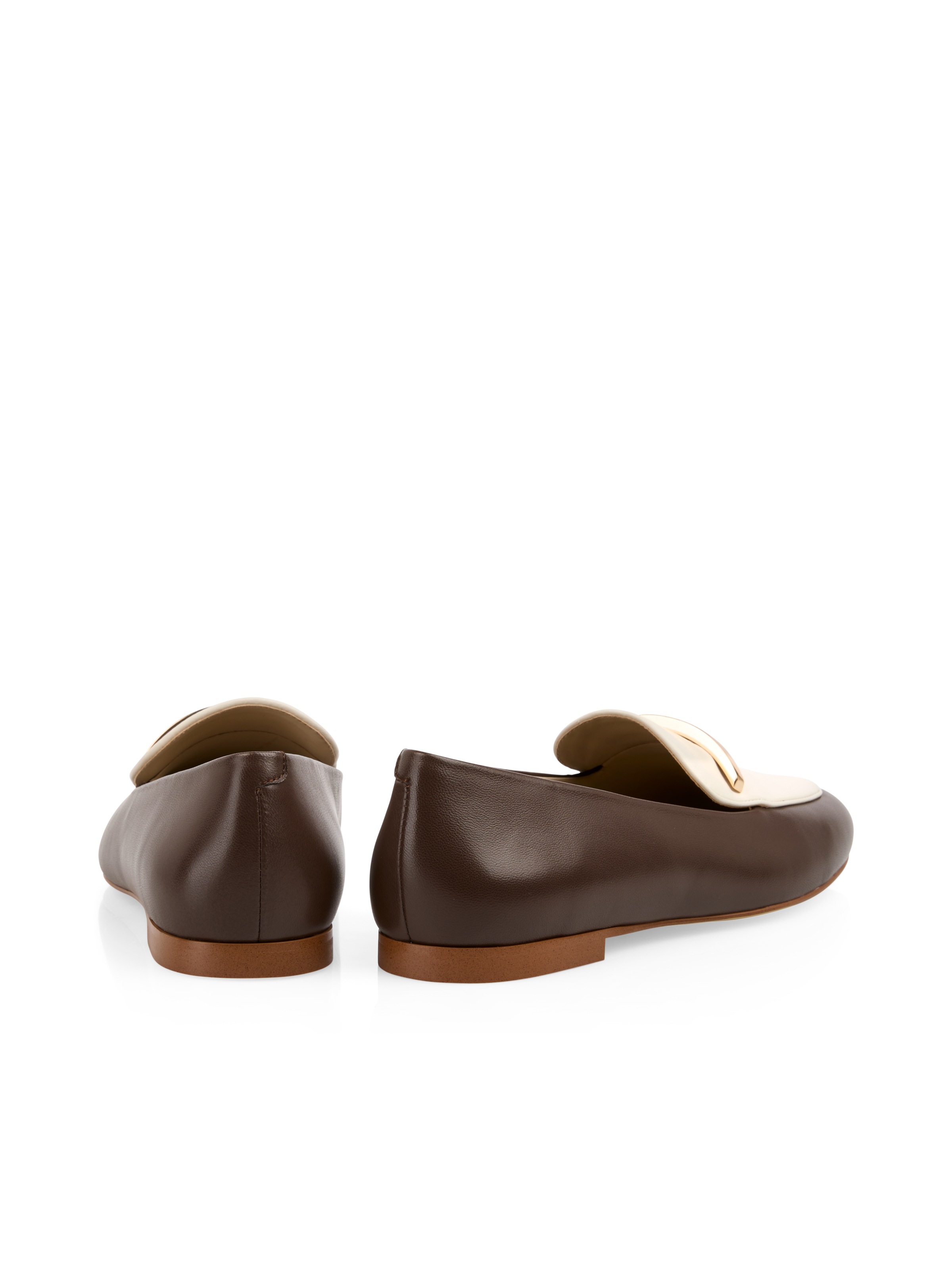 Marc Cain Slipper  Loafer, Businessschuh mit goldfarbener Zierspange
