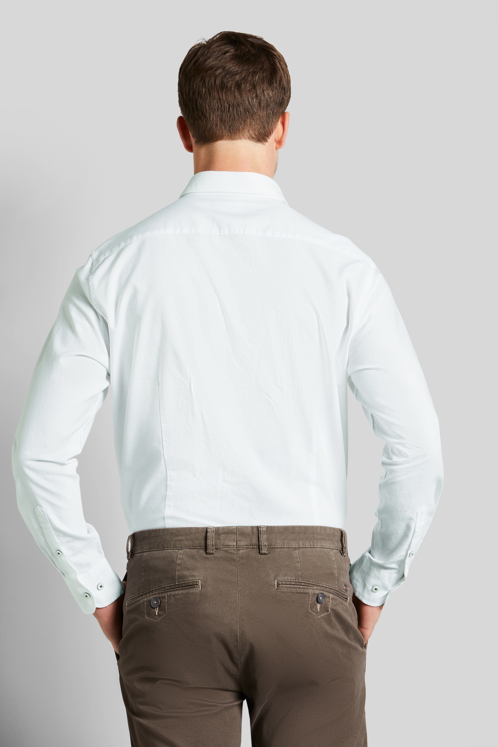 bugatti Langarmhemd, mit Button-Down-Kragen