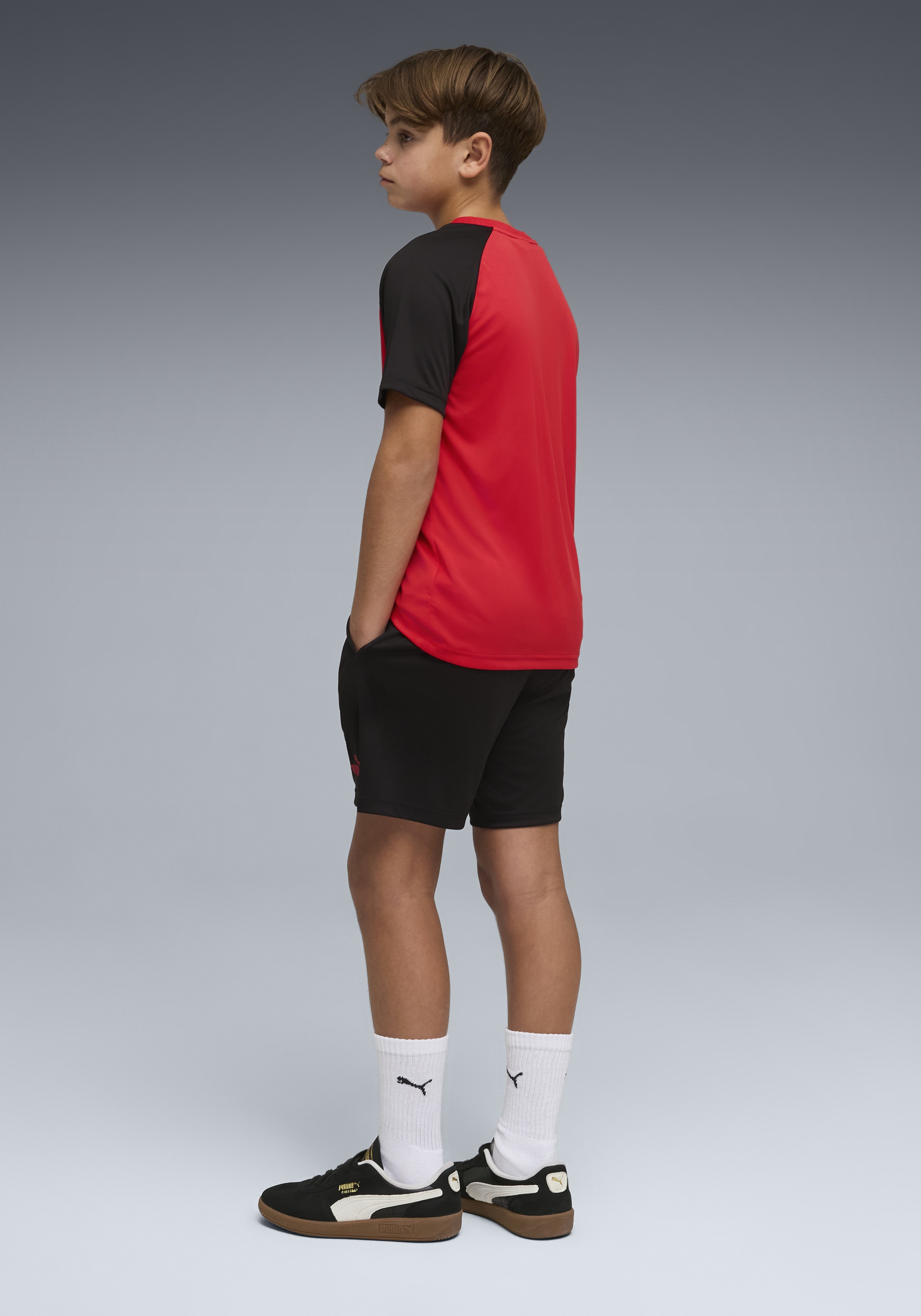 PUMA Trainingsanzug »ESS NO.1 LOGO POLY TEE AND SHORTS SET B« 2 tlg. zweiteiliges Set, mit DryCELL Technologie, atmungsaktiv