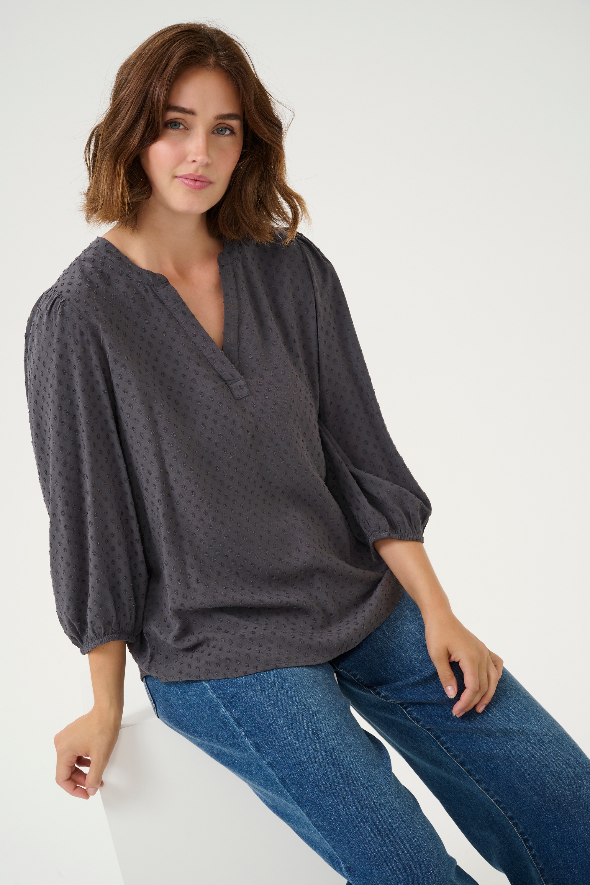 KAFFE Langarmbluse »Langarm-Bluse KAanny«