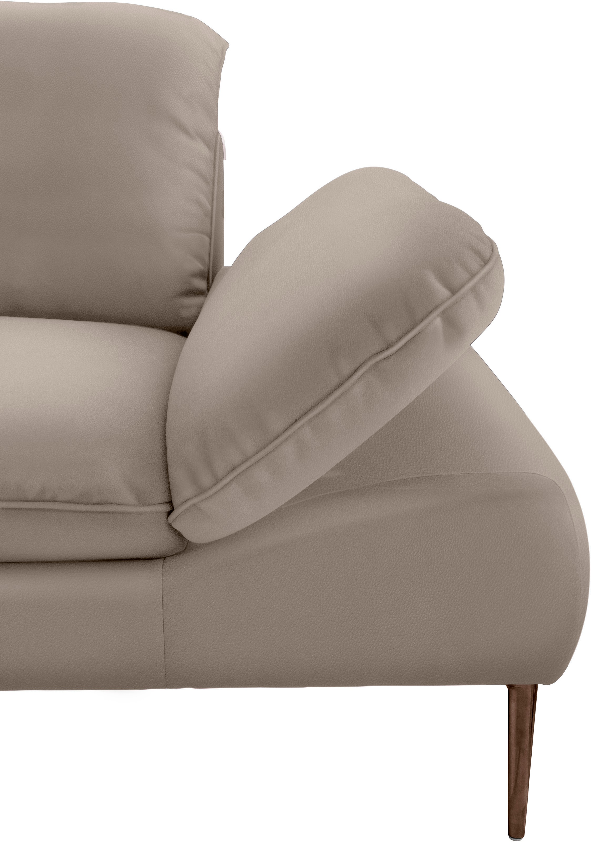 W.SCHILLIG Ecksofa »enjoy&MORE, Designsofa, bequem, zeitlos und elegant, L-Form«, Sitztiefenverstellung, Füße bronze pulverbeschichtet, Breite 310 cm