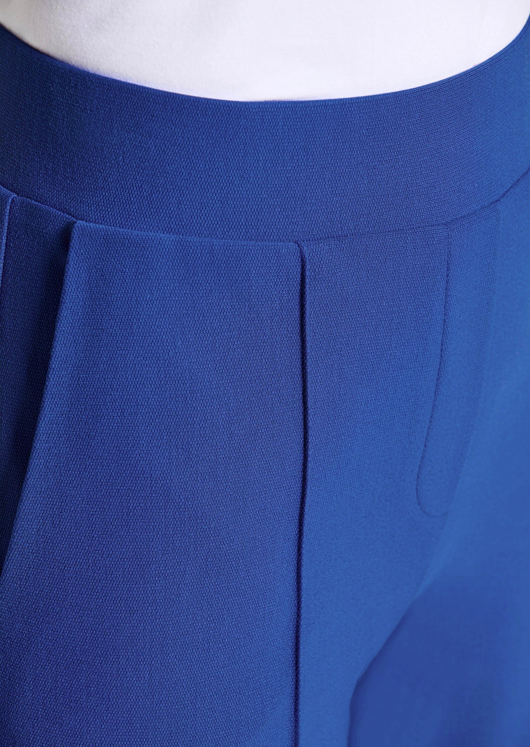 GOLDNER Stoffhose »Verkürzte Hose VERA mit Biesen«