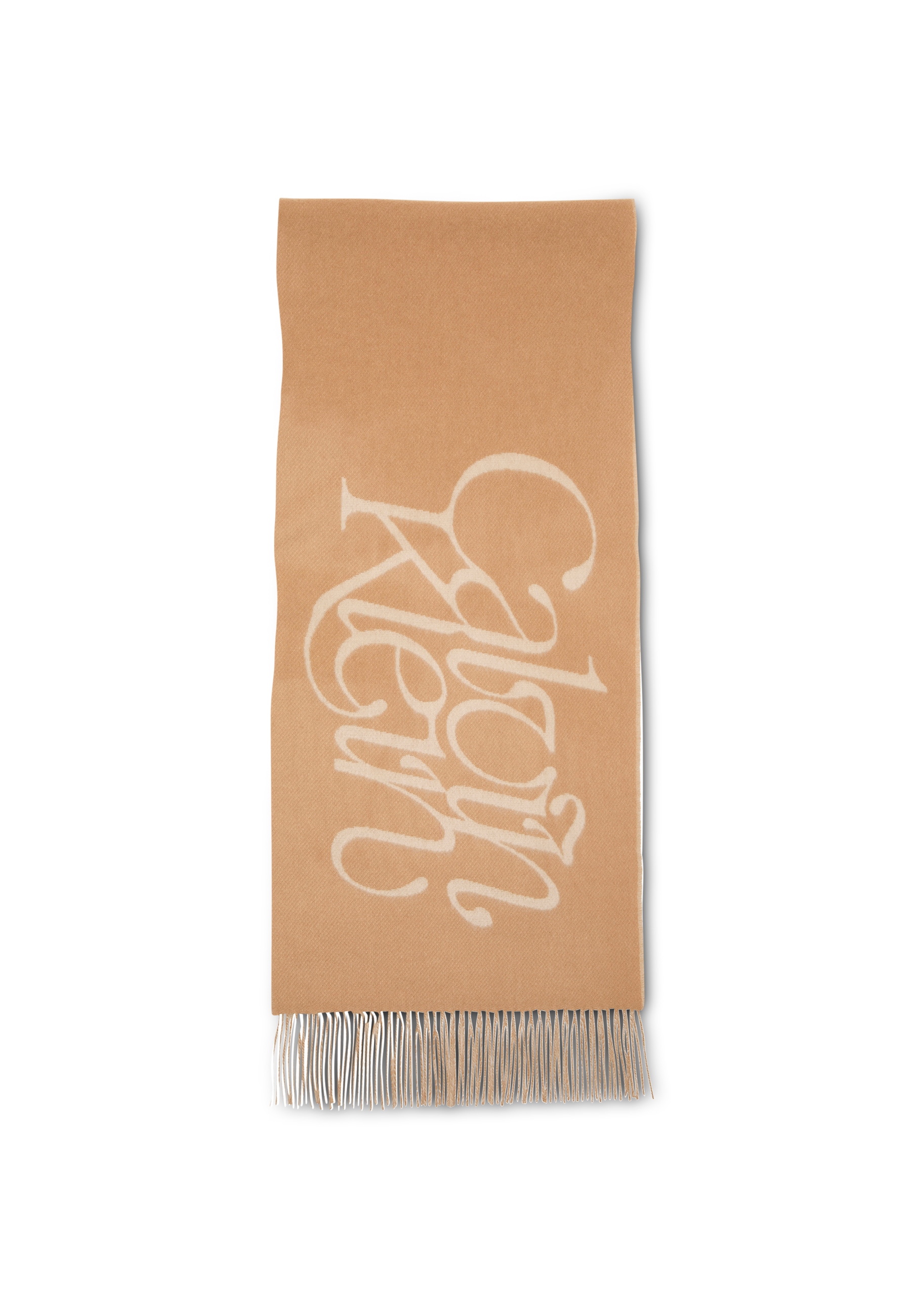 Calvin Klein Modetuch »SCRIPTED LOGO BRUSHED WOOL SCARF« Perfekt für den Alltag in weiß