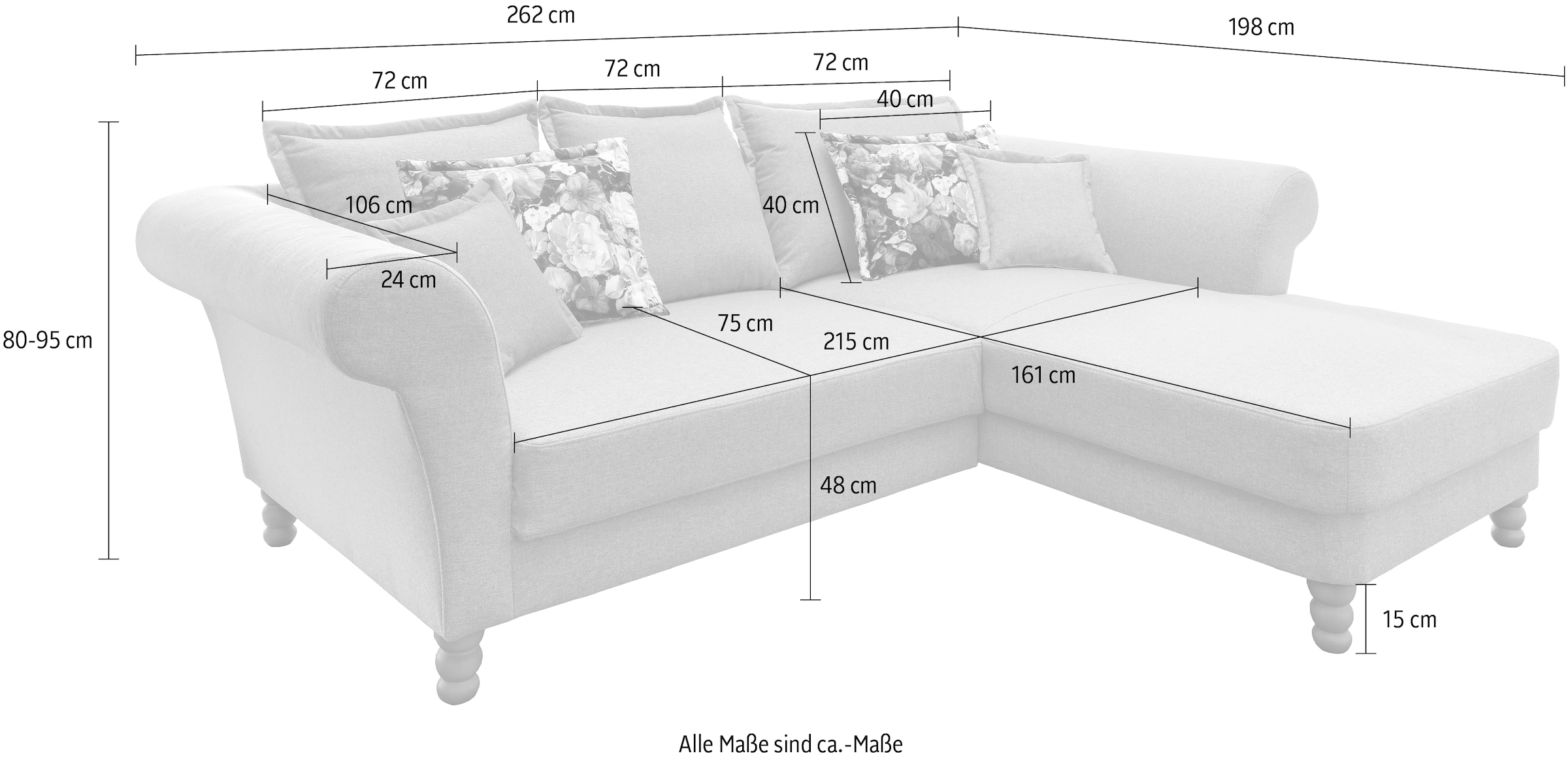 Home affaire Ecksofa »Tassilo L-Form«
