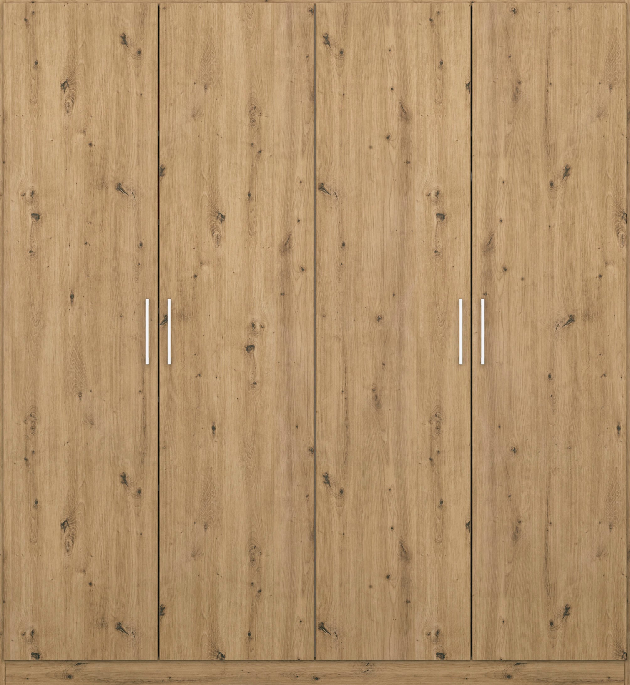 rauch Drehtürenschrank »Kleiderschrank Schrank Garderobe Wäscheschrank COSMO«, mit zusätzlichen Einlegeböden, Metallgriffe in Weiß MADE IN GERMANY