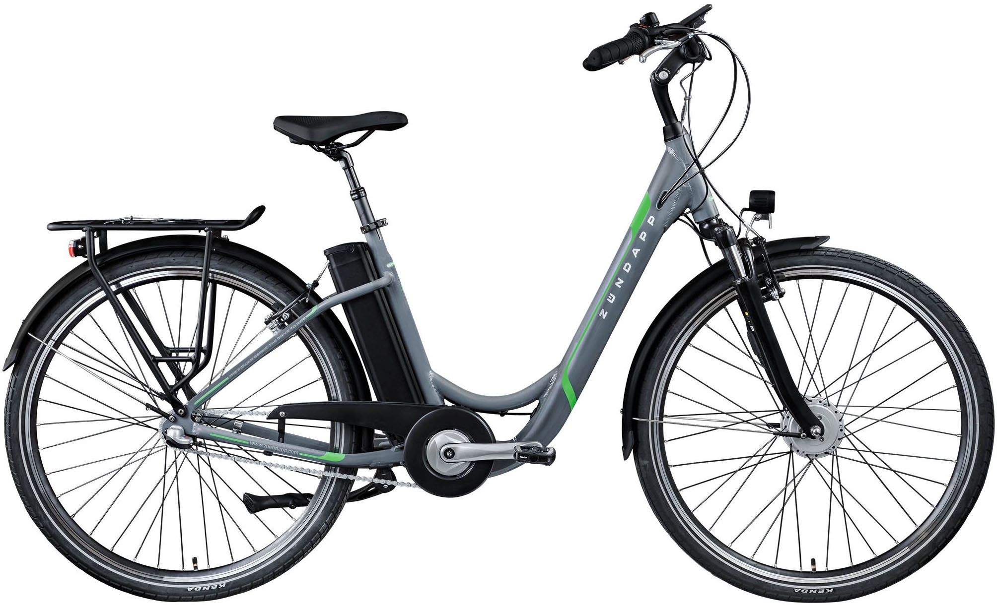 Zündapp »Z510« 3 Gang Shimano Nexus  SC-3C41 Schaltwerk Nabenschaltung Frontmotor 250 W mit Frontkorb,  Pedelec, Elektrofahrrad für Damen u. Herren