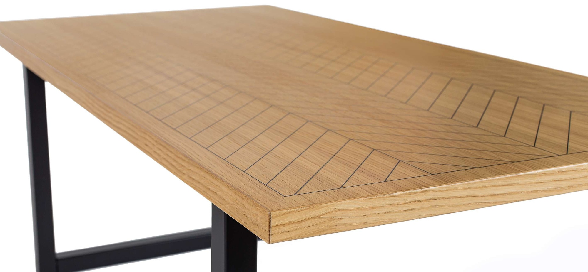 Woodman Couchtisch »Camden«, Beine aus massiver Birke, Breite 120 cm, mit einem schönen Print
