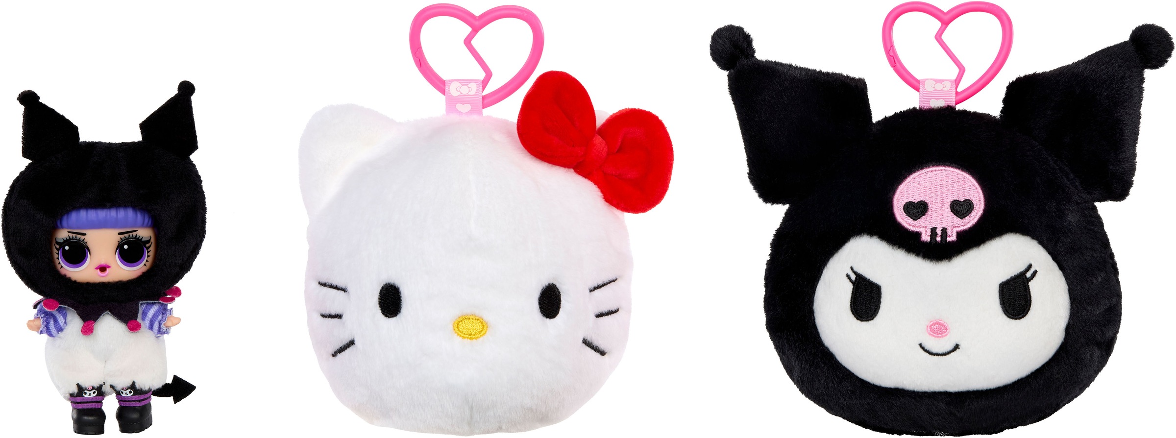 L.O.L. SURPRISE! Plüschanhänger »L.O.L. Surprise Loves Hello Kitty Reversible Plush Surprise Asst« Sortierte Lieferung - Abbildungen dienen als Beispiele!