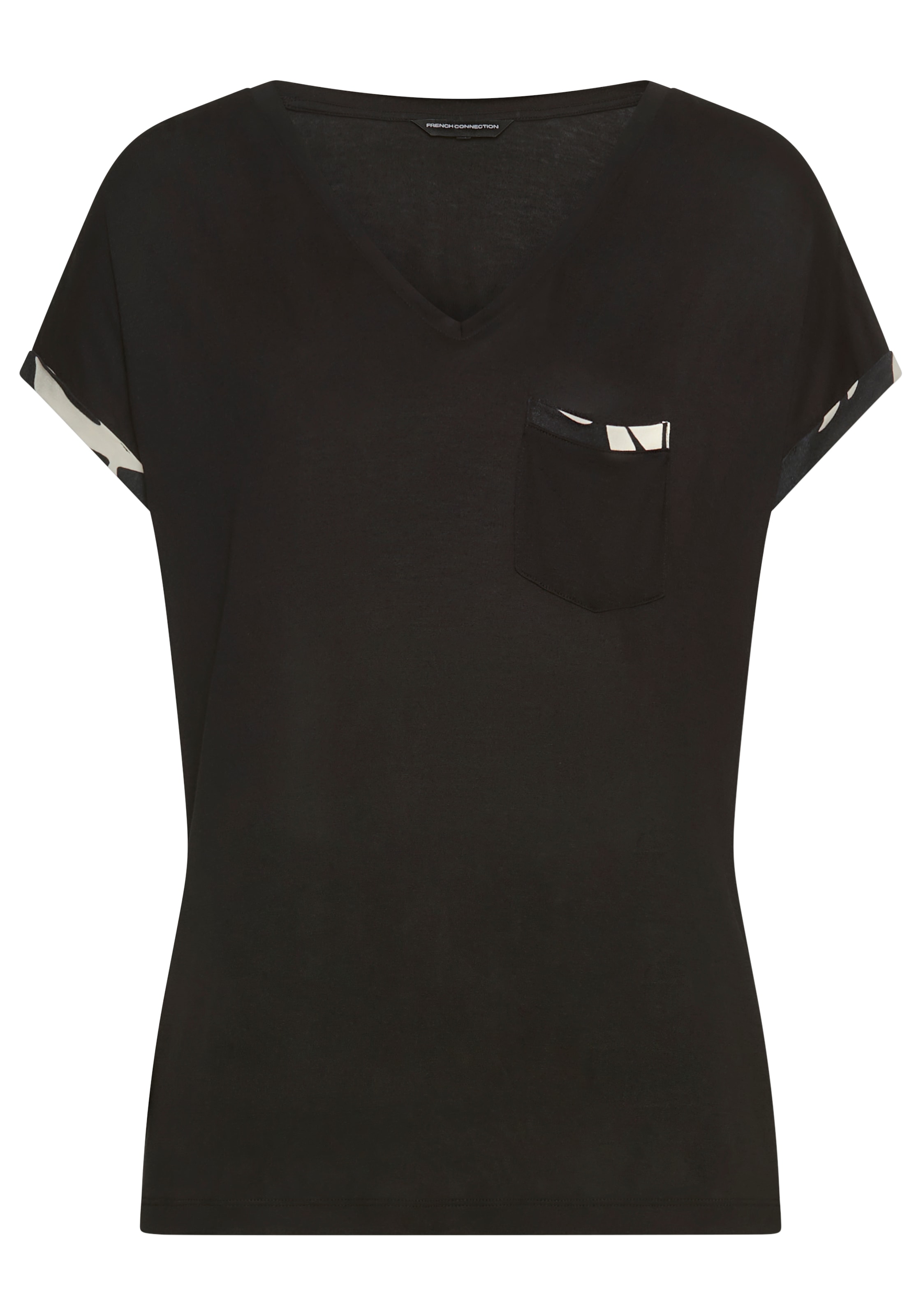 French Connection Shorty 2 im zeitlosen Schwarz-Weiß-Look