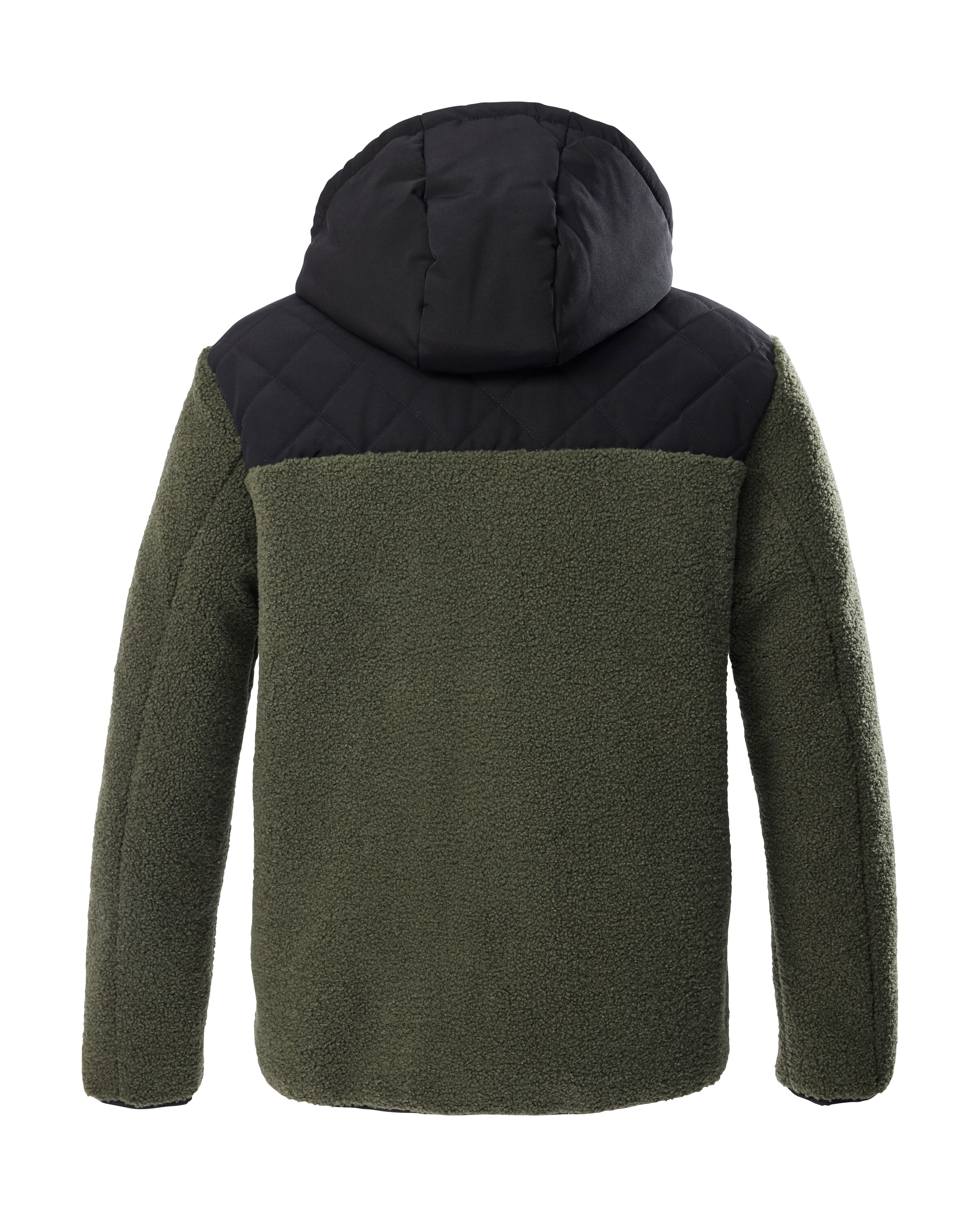 G.I.G.A. DX by killtec Funktionsjacke »GW 130 MN JCKT«, Wasserabweisende Hybridjacke mit Teddy-Optik und abnehmbarem Logo