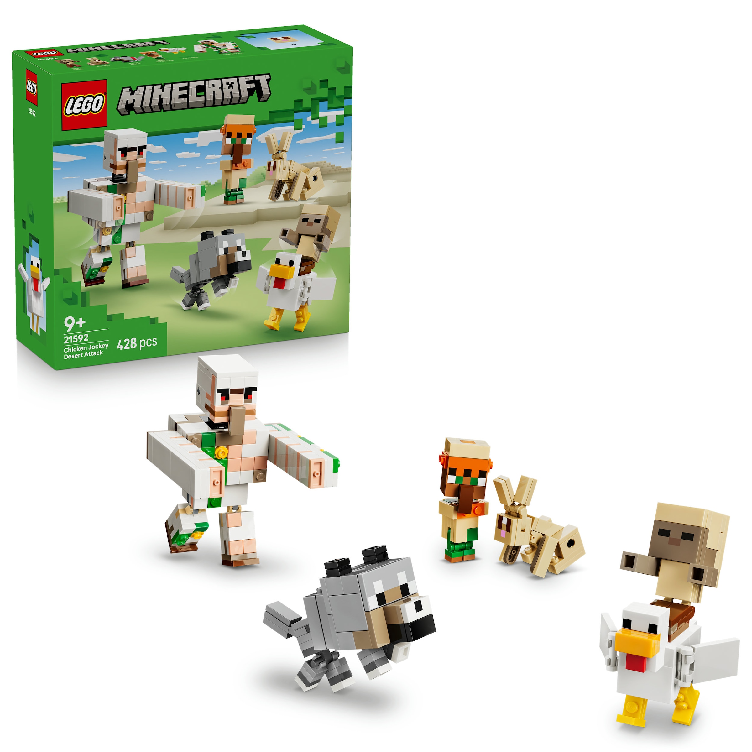 LEGO® Konstruktionsspielsteine »Angriff des Hühnerreiters in der Wüste (21592), LEGO Minecraft« Made in Europe